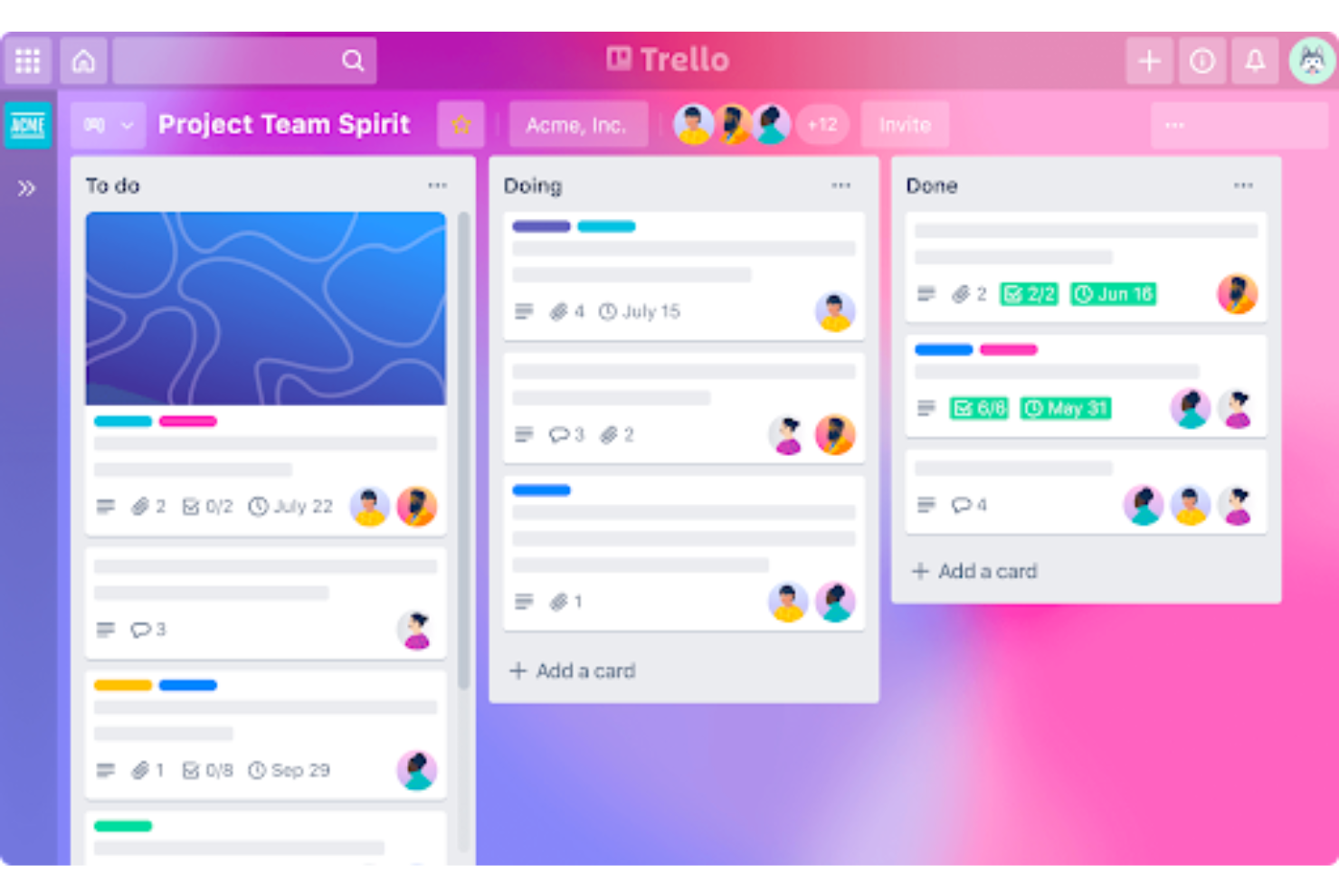 Trello screenshot - 10 Migliori Competitor e Alternative a ClickUp: Recensione nel 2026