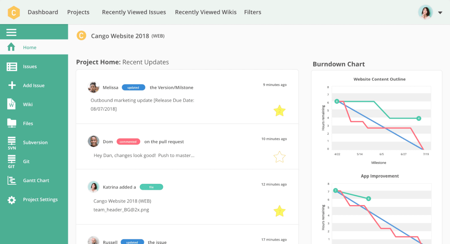 Backlog screenshot - Le 10 migliori alternative e concorrenti di Basecamp nel 2026