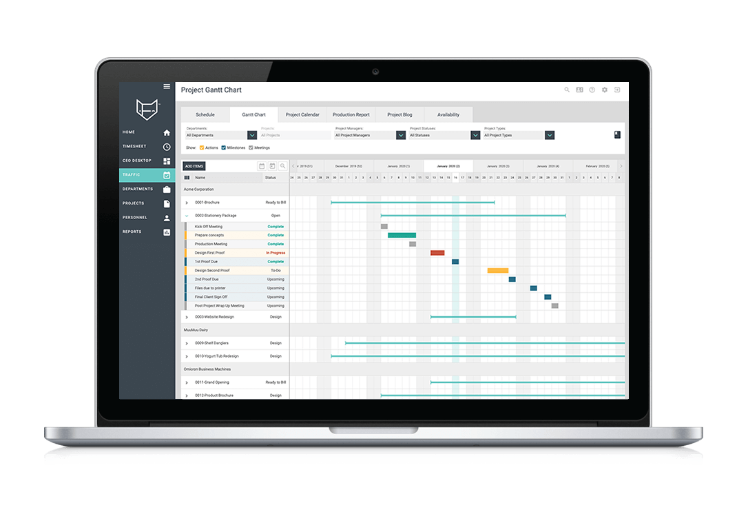 FunctionFox screenshot - I 10 Migliori Software per Agenzie Pubblicitarie per la Gestione nel 2026