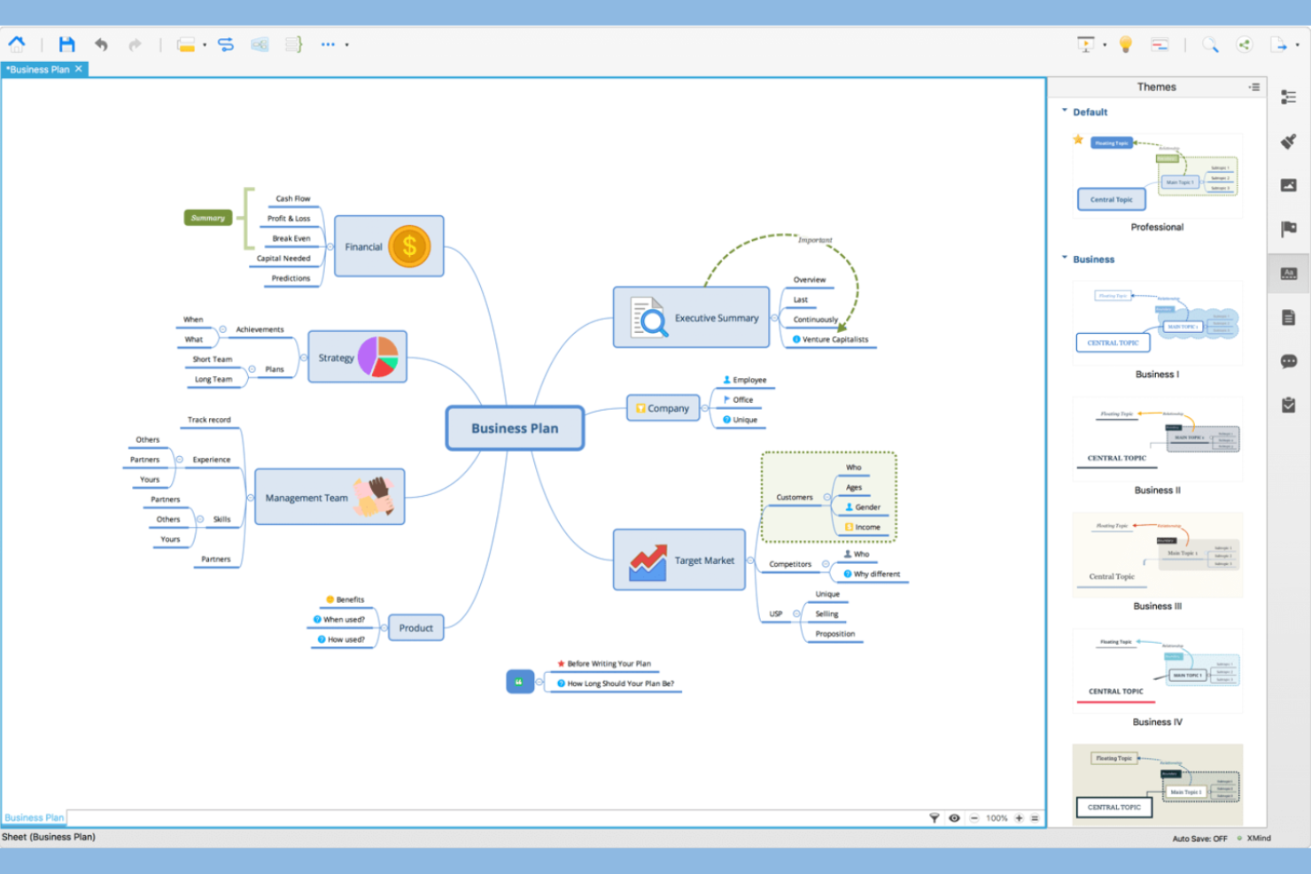 Xmind screenshot - 20 Mejores alternativas a draw.io para 2026