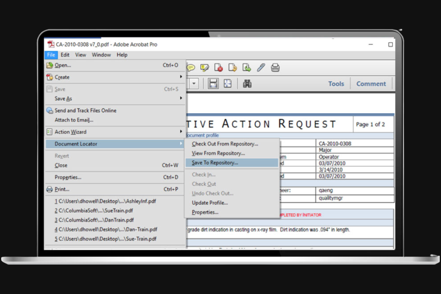 Adobe Acrobat screenshot - 10 Mejores Programas de Gestión de Documentos Personales para 2026