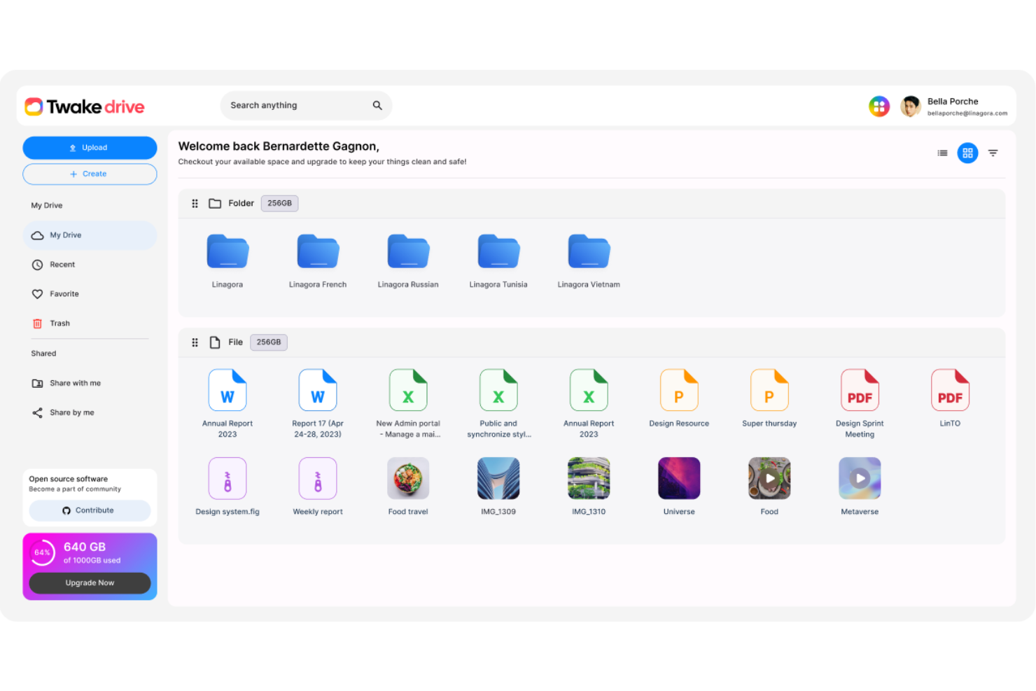 Twake Workplace screenshot - 20 Alternativas a Nextcloud Elegidas para 2026 con Sus Principales Características y Usos