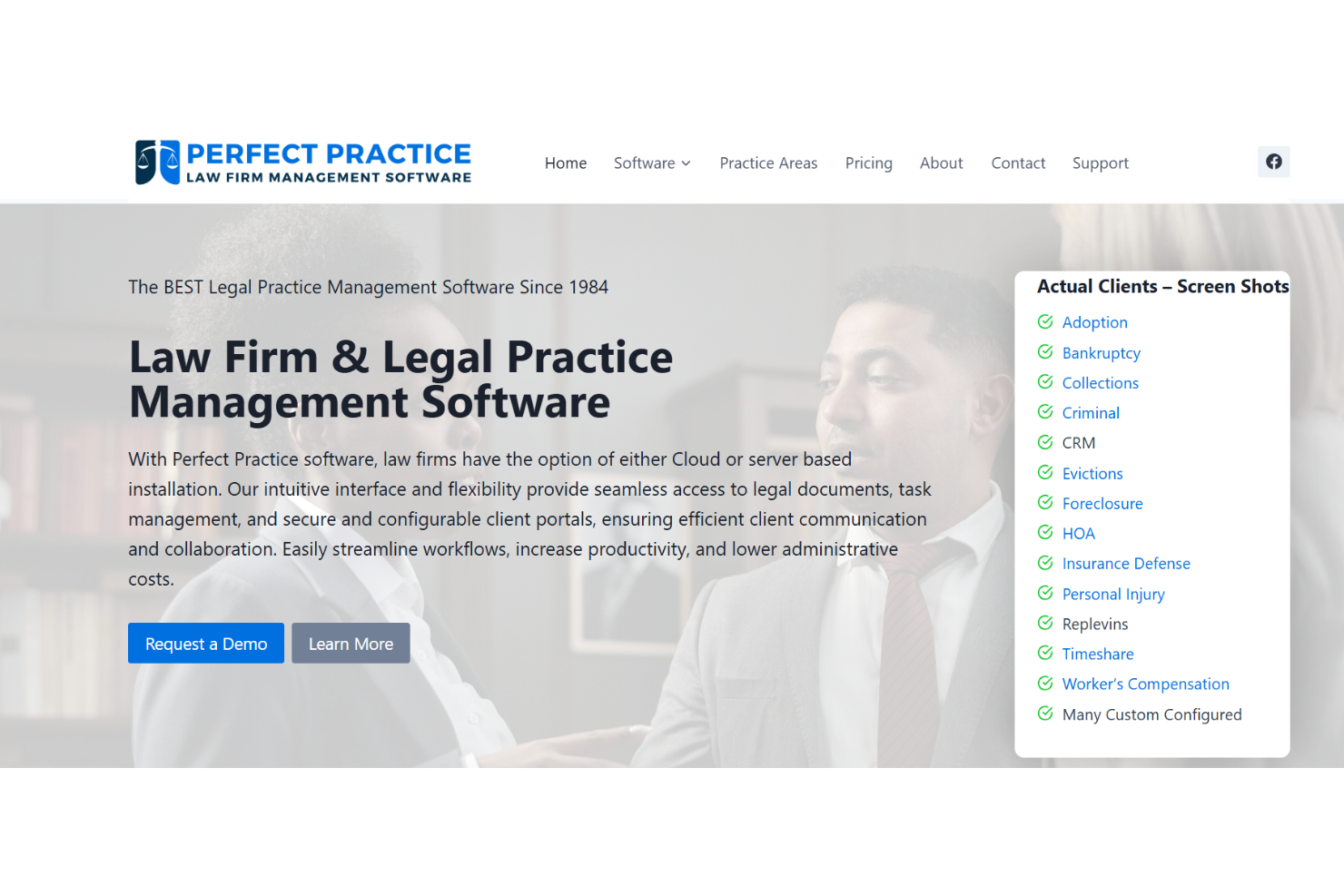 Perfect Practice screenshot - 10 mejores programas de gestión de proyectos para abogados en 2026
