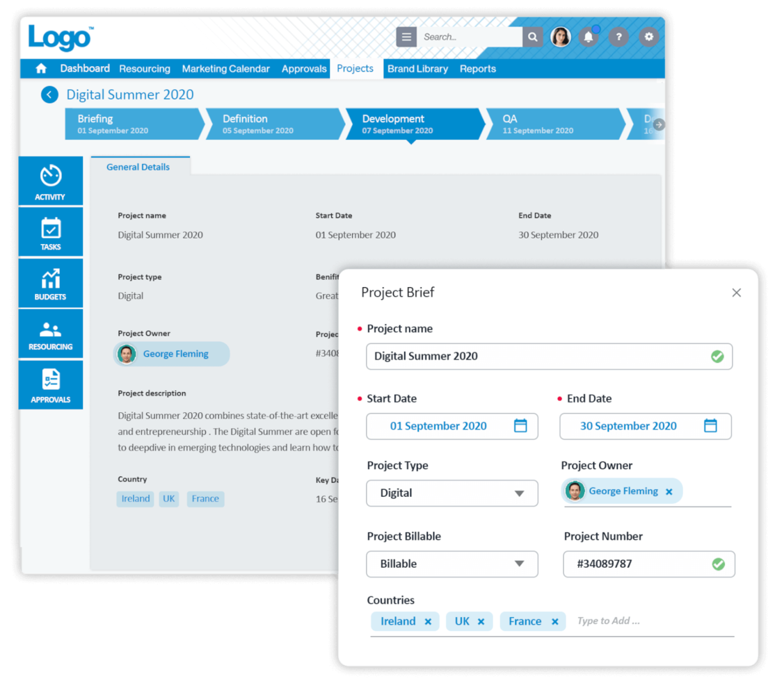 Screendragon screenshot - Los 10 mejores programas de gestión de proyectos de marketing para 2026