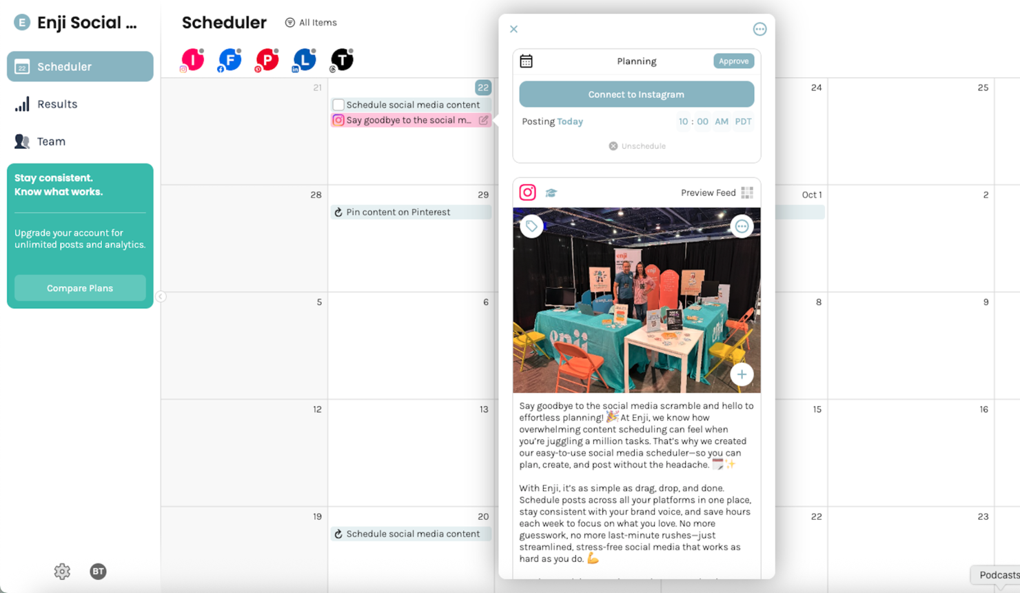 Enji screenshot - Le 10 migliori soluzioni software per la gestione dei progetti di marketing per il 2026