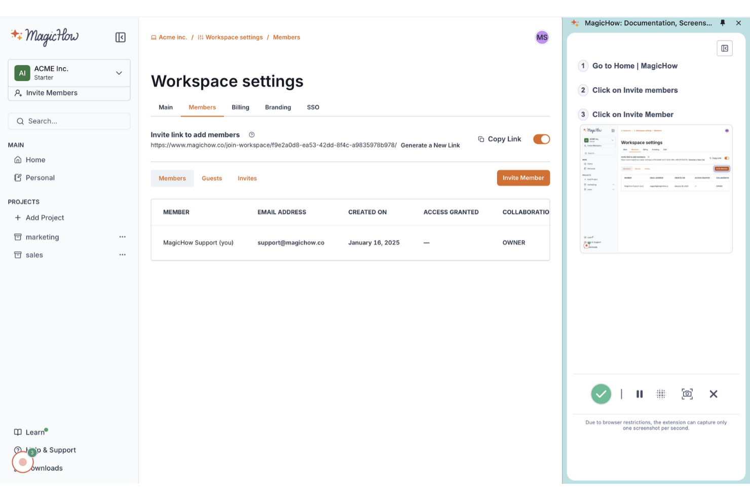 MagicHow screenshot - Die 10 besten Scribe-Alternativen im Test 2026