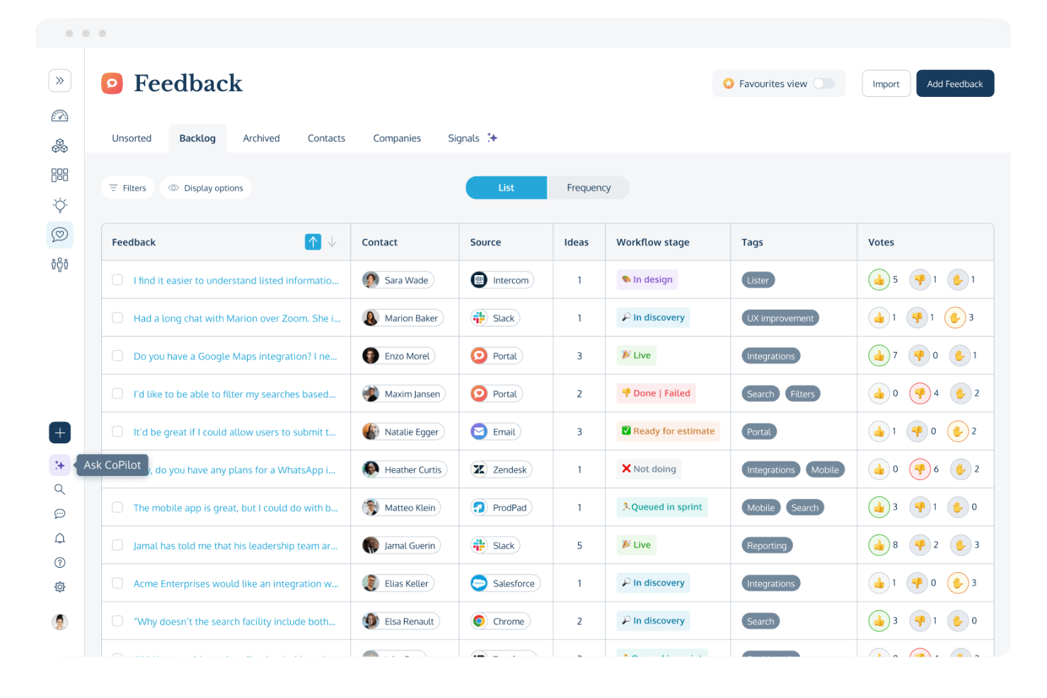 ProdPad screenshot - 10 beste AI-software voor backlogbeheer in 2026