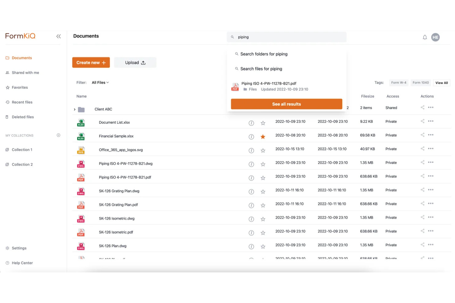 FormKiQ screenshot - 19 beste gratis software voor documentversiebeheer in 2026