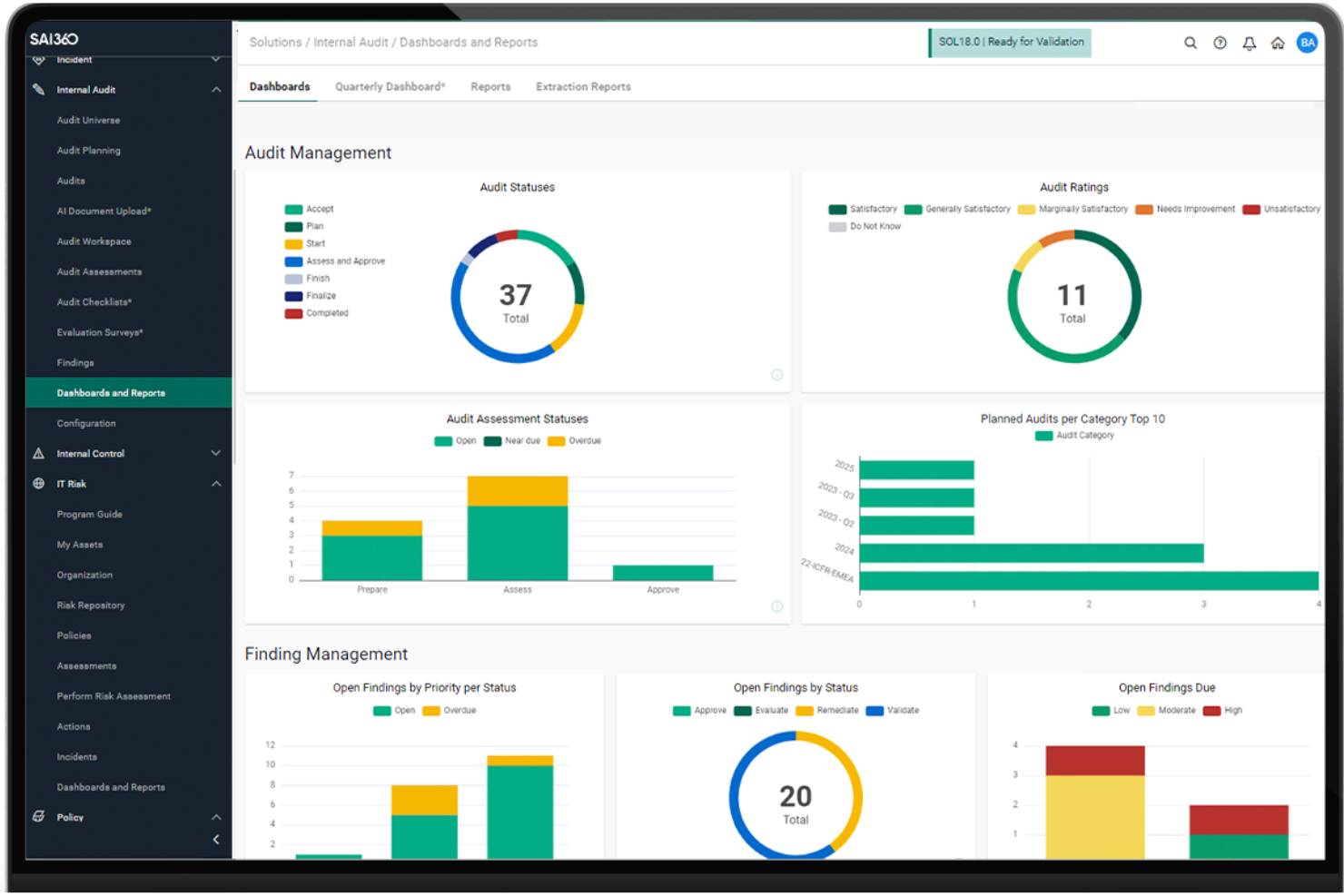 SAI360 screenshot - 10 beste software voor nalevingskalenders in 2026