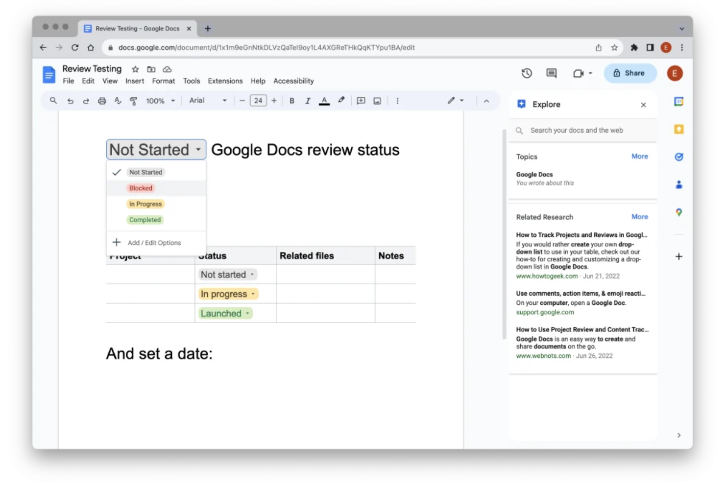 Google Docs screenshot - 19 beste gratis software voor documentversiebeheer in 2026