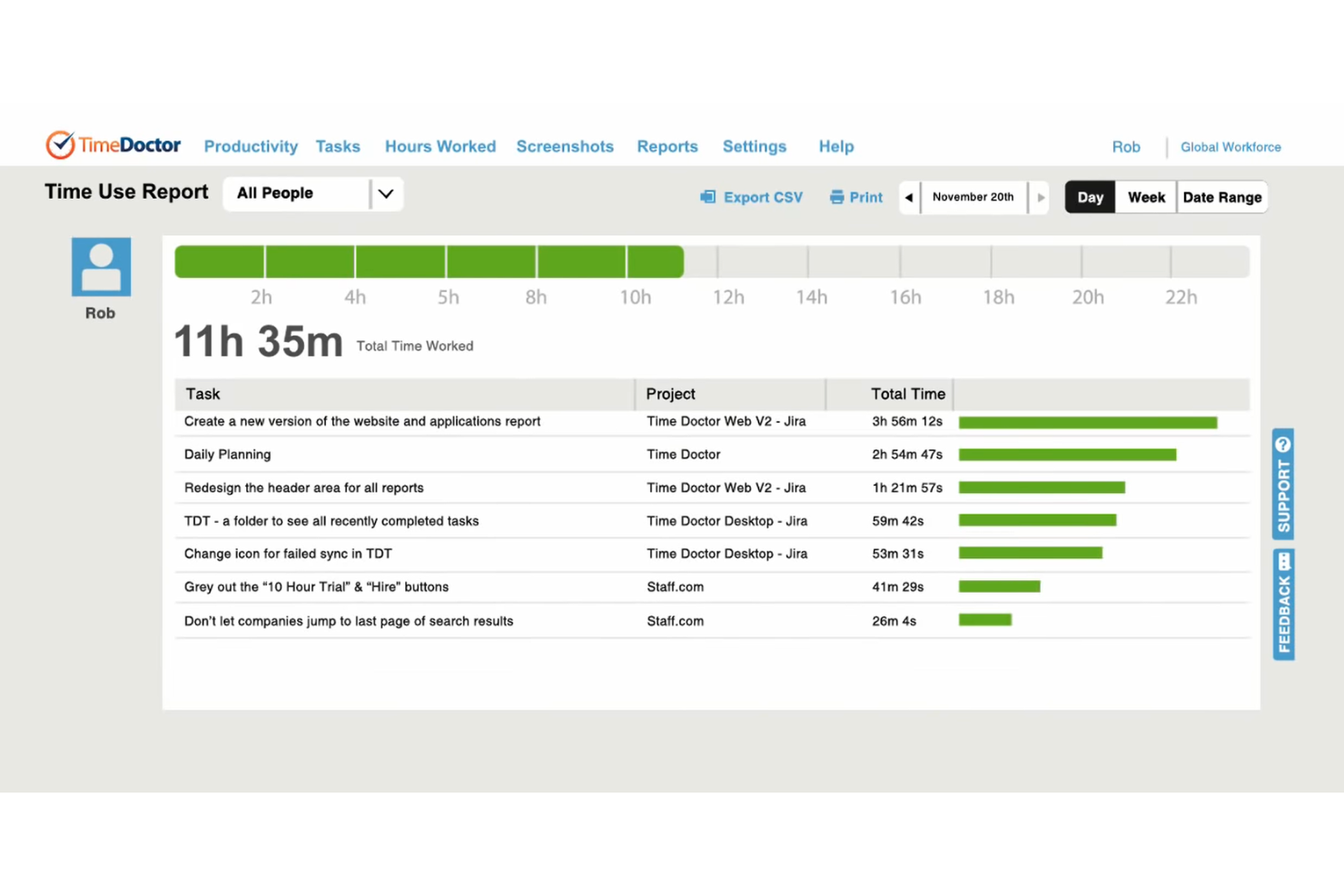 Time Doctor screenshot - 10 beste alternatieven voor QuickBooks Time in 2026