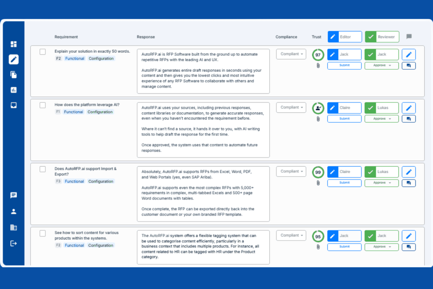 AutoRFP.ai screenshot - 18 beste RFP-software in 2026