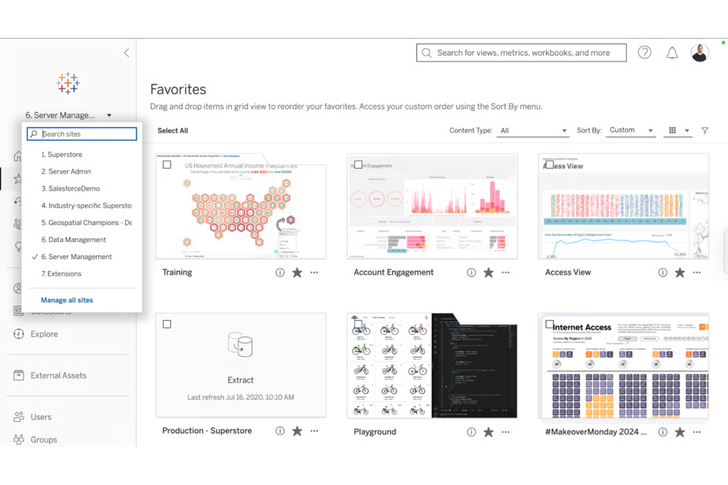 Tableau screenshot - 10 beste alternatieven voor Cyfe in 2026