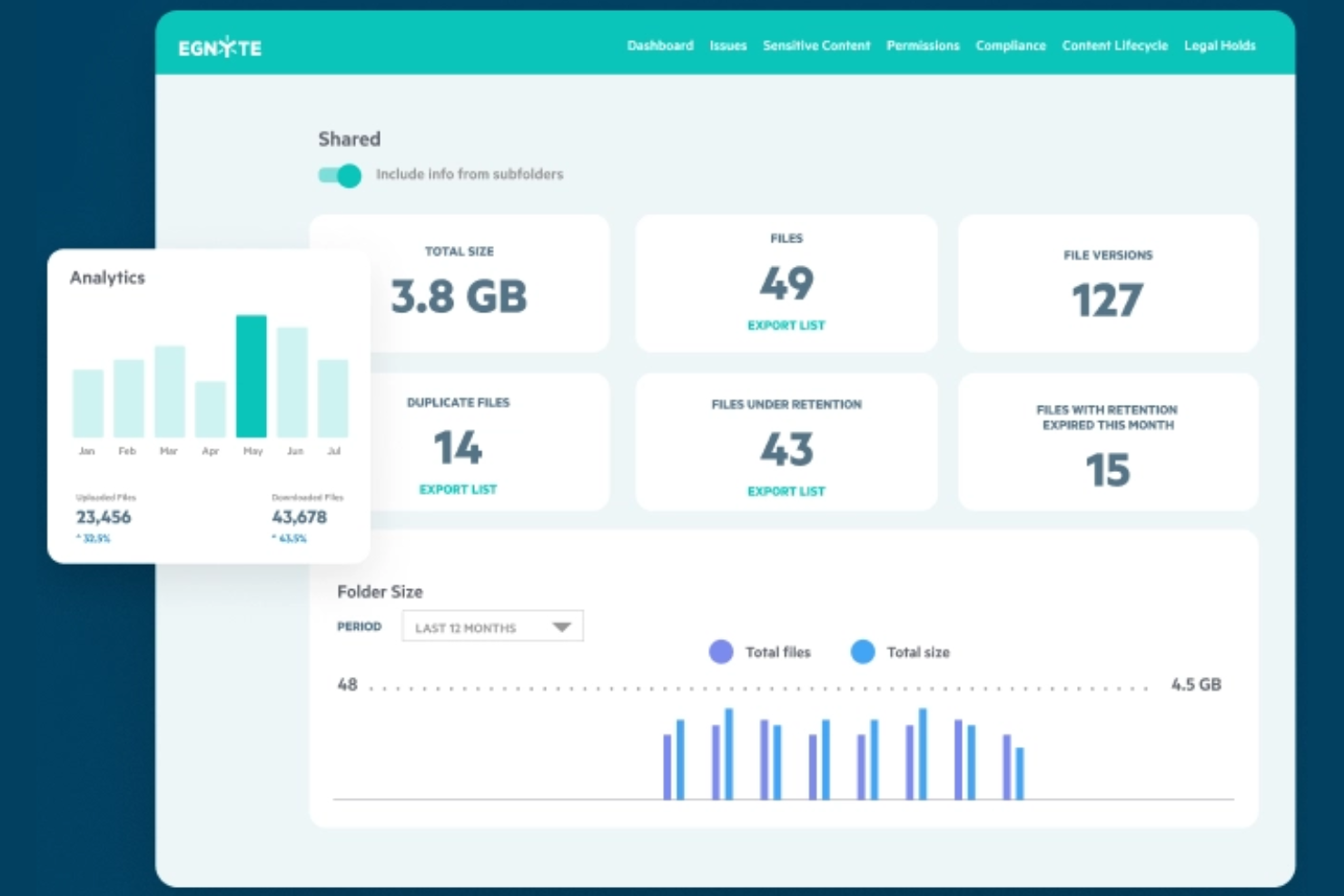 Egnyte screenshot - 10 beste SmartVault-alternatieven in 2026