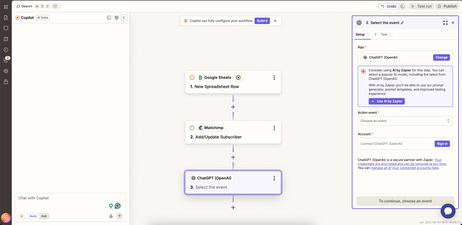 Zapier screenshot - 10 beste iPaaS-oplossingen in 2026