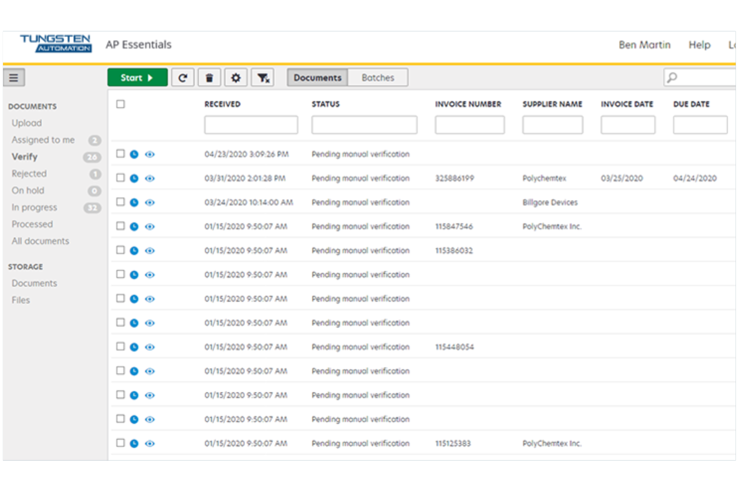 Tungsten Automation screenshot - 10 beste softwareoplossingen voor e-facturatie in 2026