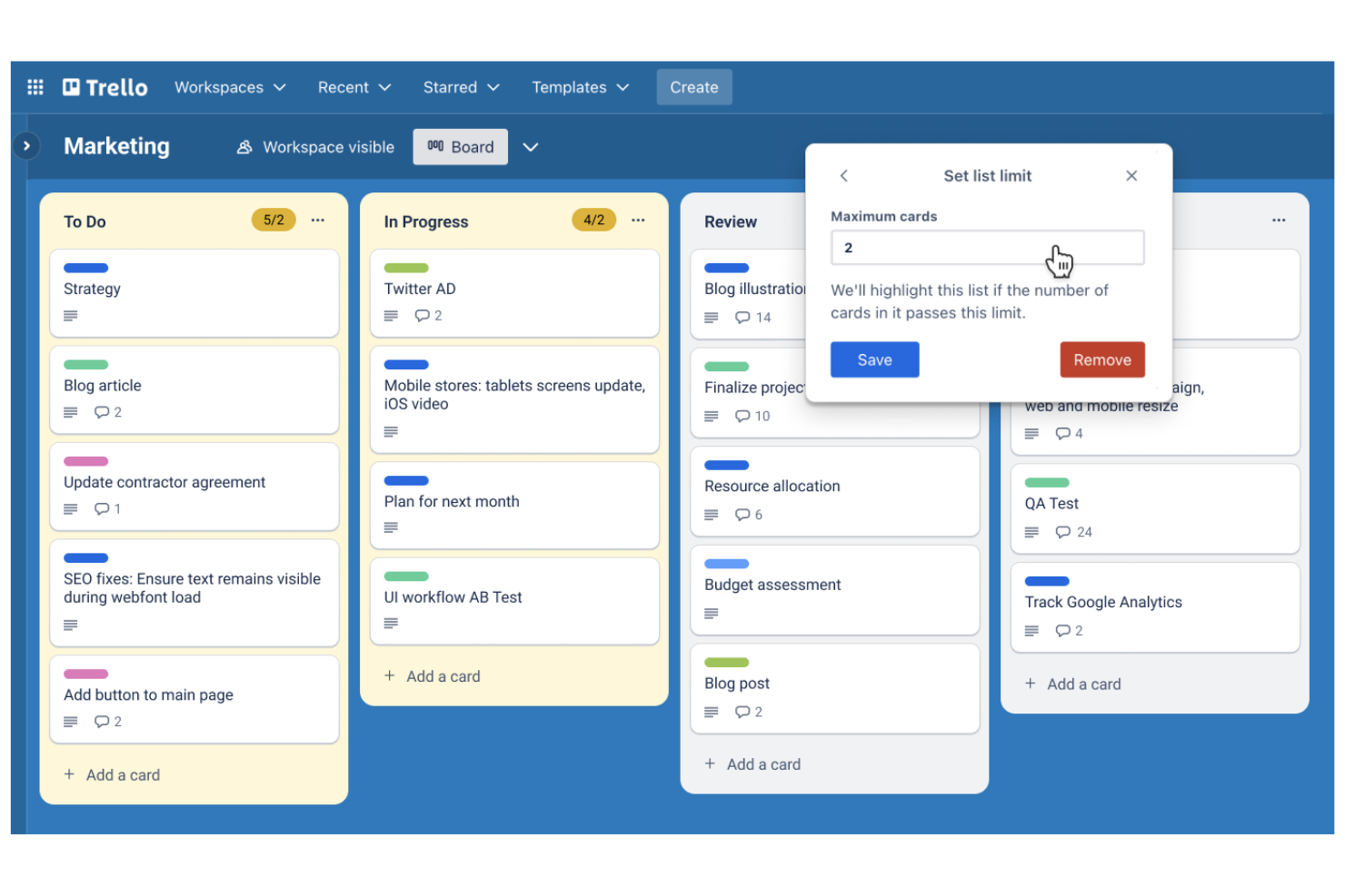 Trello screenshot - 22 AI-automatiseringstools geselecteerd voor 2026