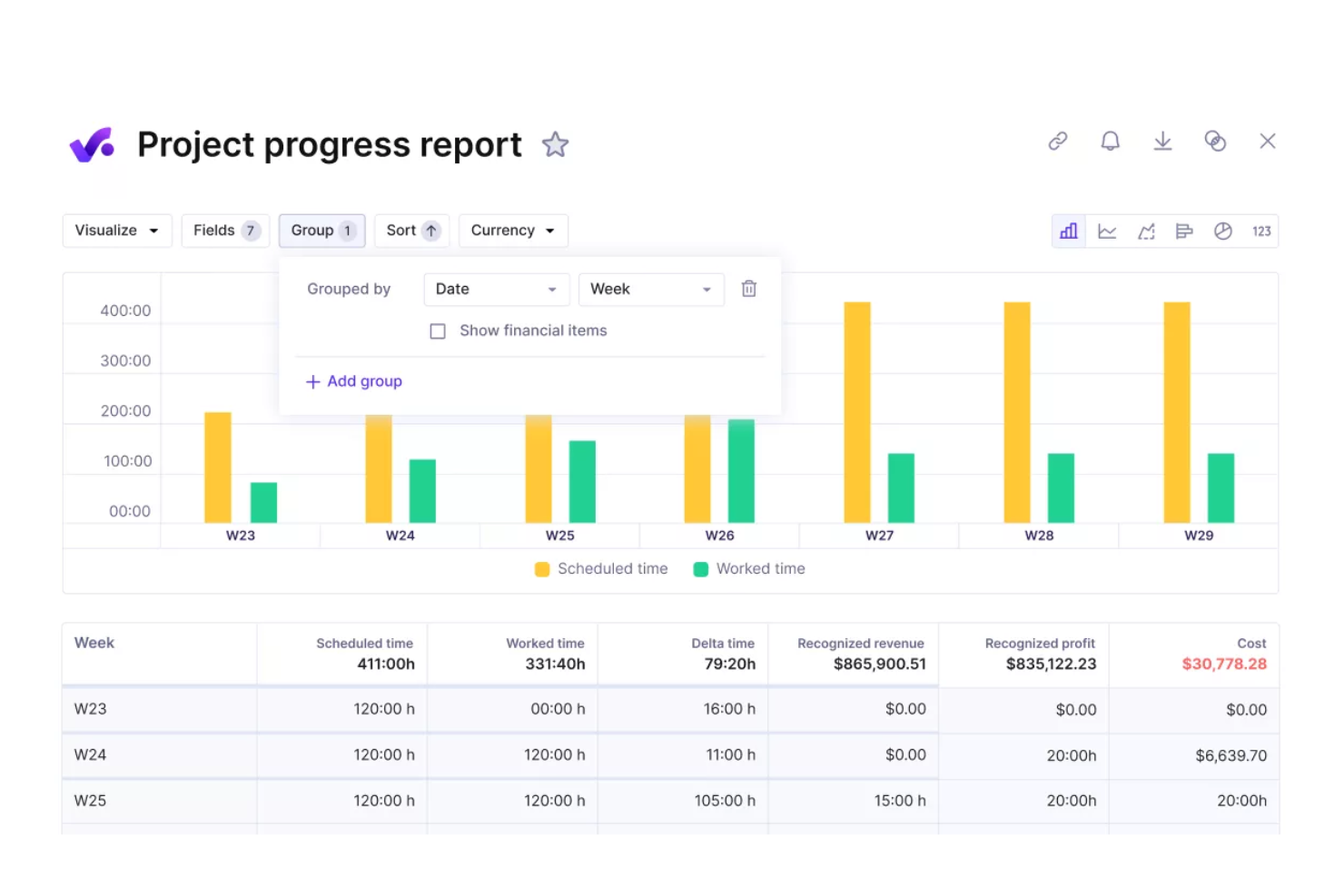 Productive screenshot - 10 beste AI-projectportfolio-beheersoftware in 2026