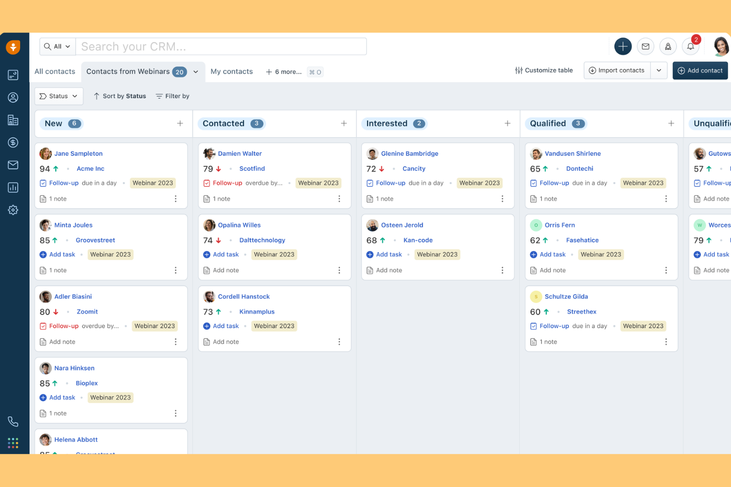 Freshsales screenshot - 10 beste HubSpot CRM-alternatieven in 2026