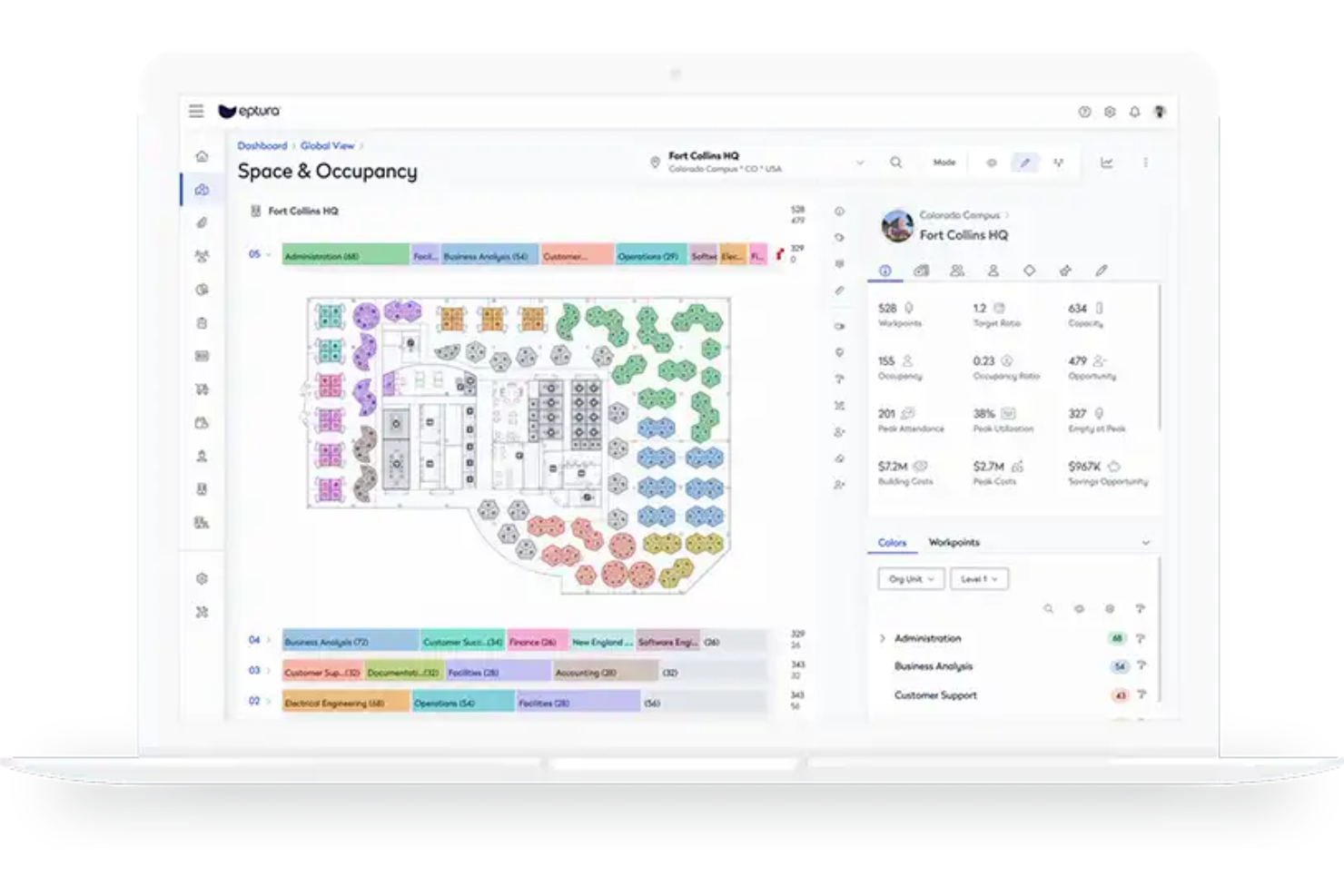 Eptura Engage screenshot - 10 beste AI-software voor het reserveren van flexplekken in 2026