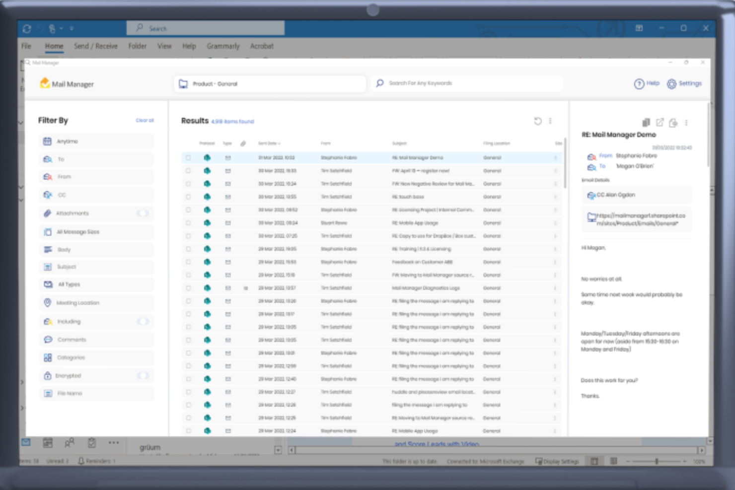 Ideagen Mail Manager screenshot - 10 beste software voor e-mailbeheer in 2026