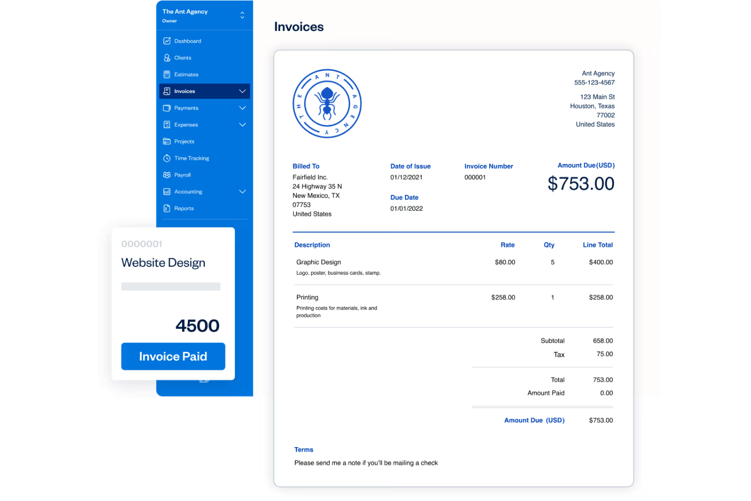 FreshBooks screenshot - 10 beste softwareoplossingen voor e-facturatie in 2026