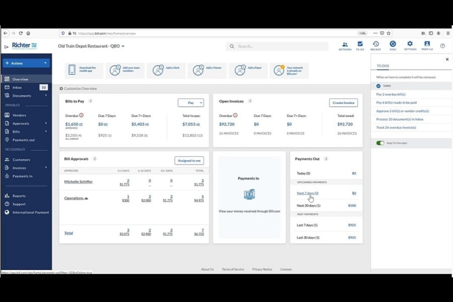 BILL screenshot - 10 beste software voor factuurautomatisering in 2026