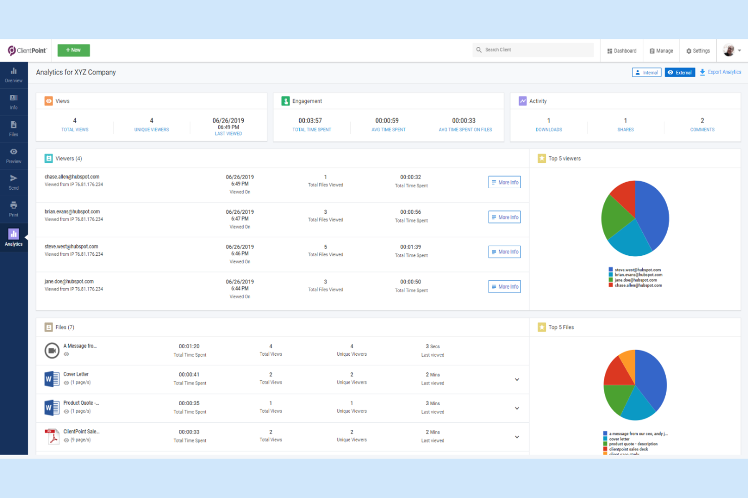 ClientPoint screenshot - 10 beste software voor offertes in 2026