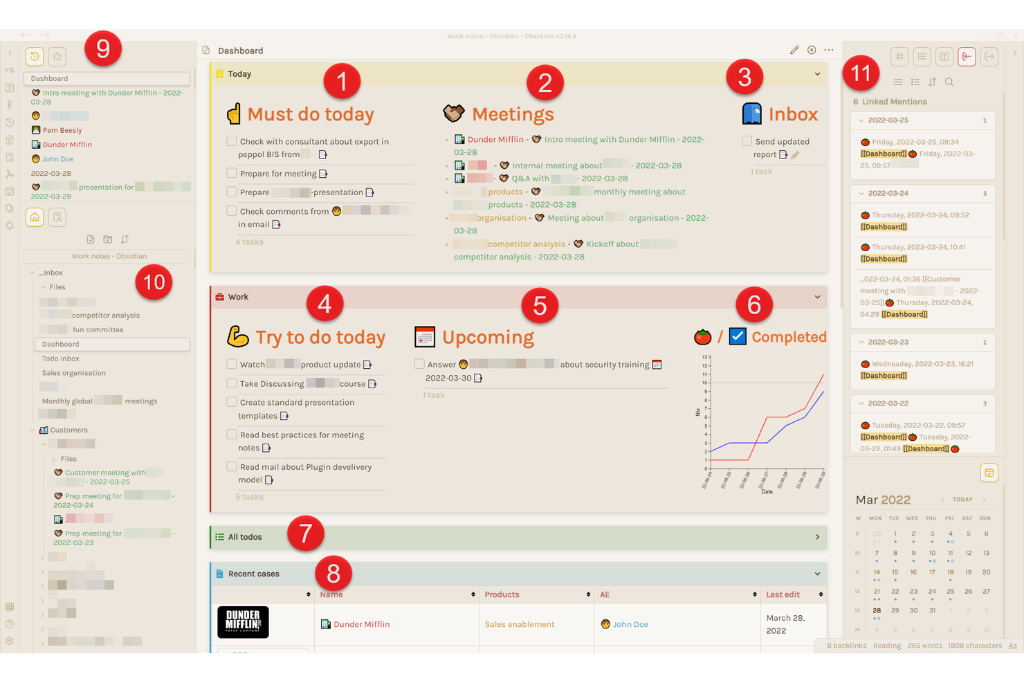 Obsidian screenshot - 10 beste alternatieven voor Google Keep voor 2026