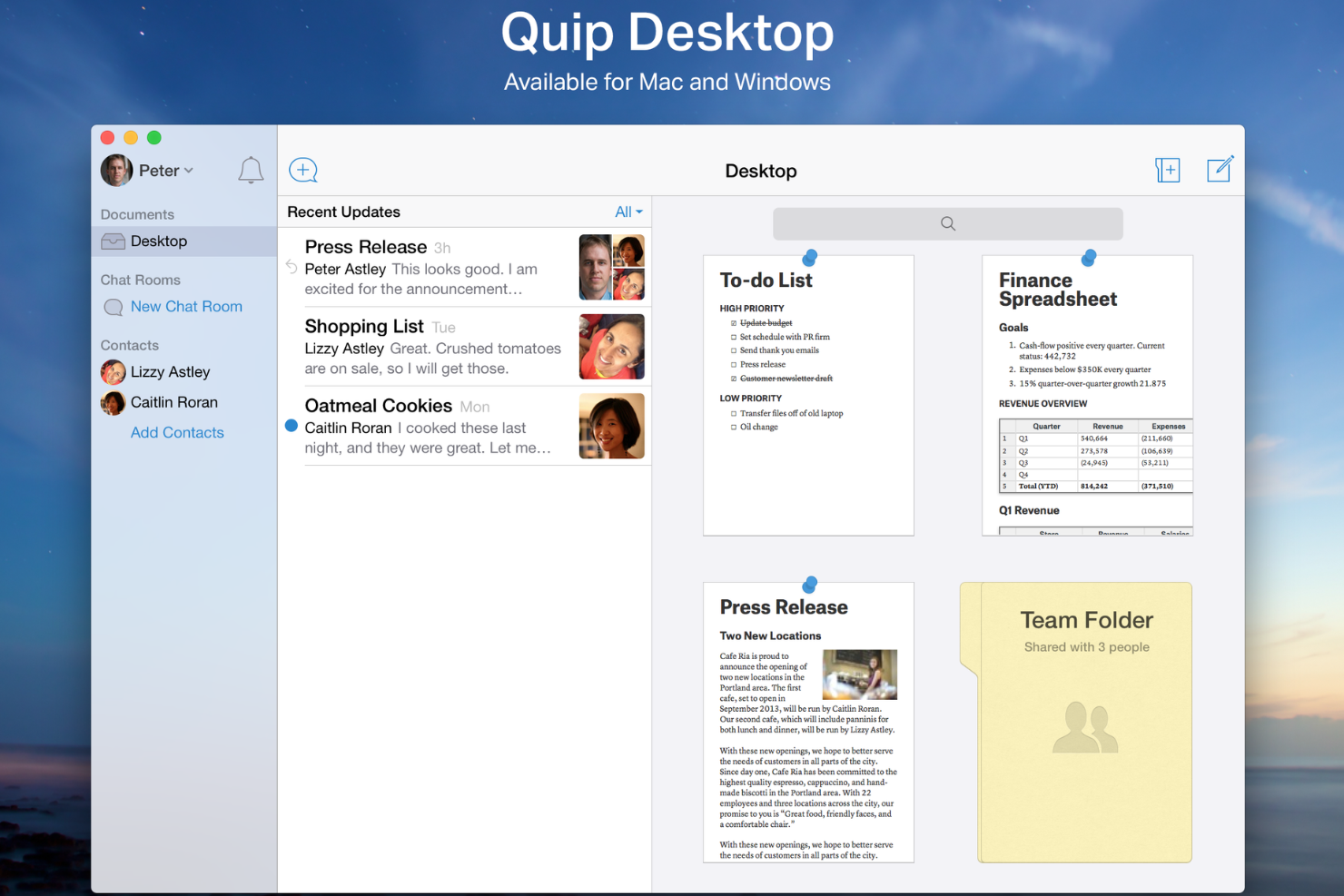 Quip screenshot - 10 beste Slite-alternatieven geselecteerd voor 2026