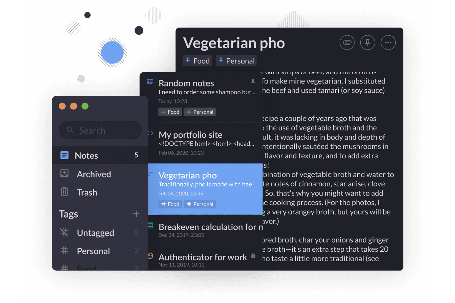 Standard Notes screenshot - 10 beste alternatieven voor Google Keep voor 2026
