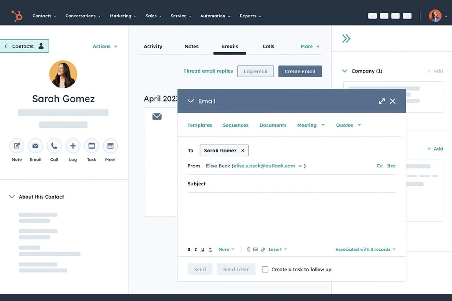 HubSpot CRM screenshot - 10 beste gratis softwarekeuzes voor klantbeheer, aanbevolen voor 2026