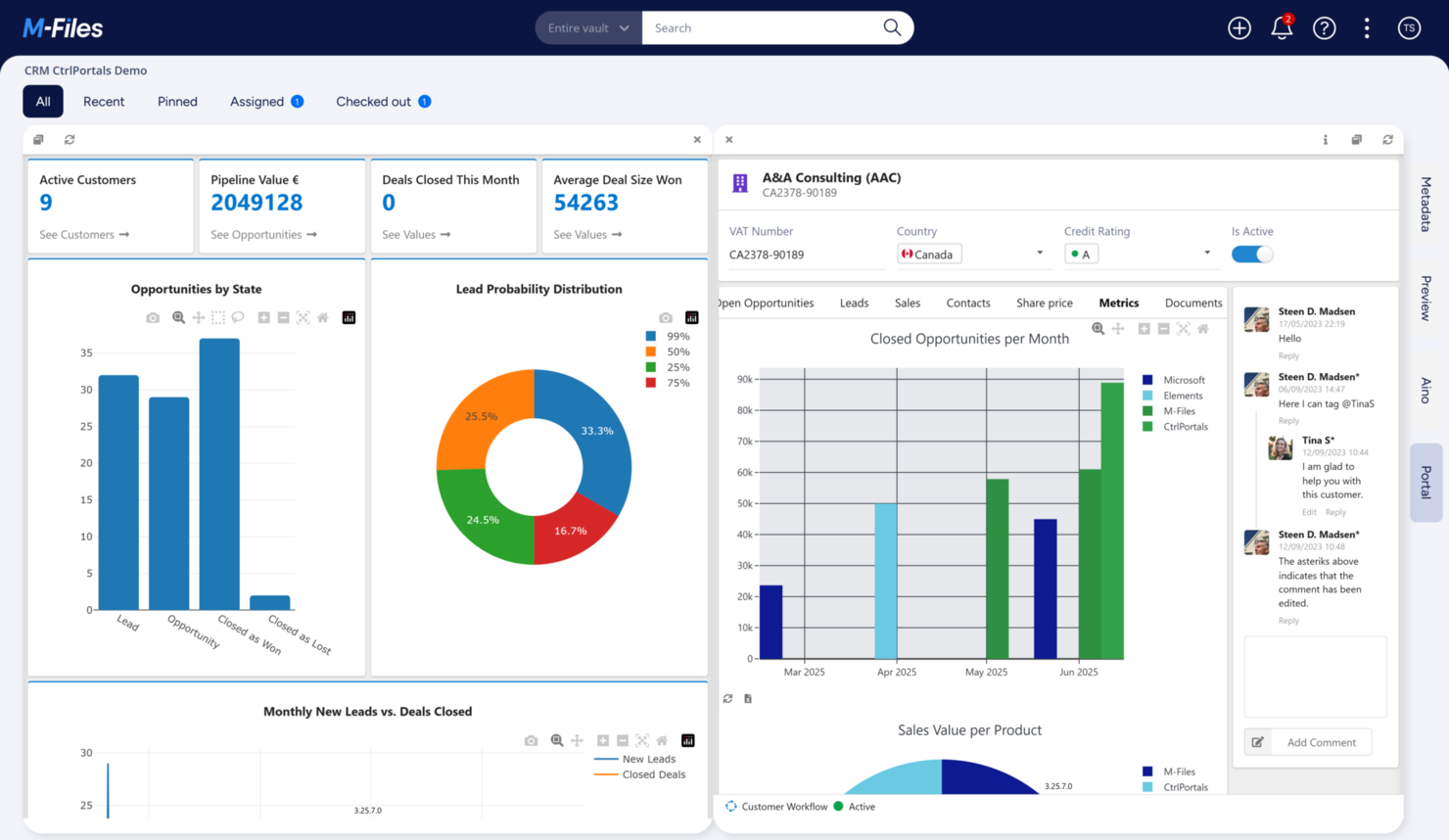 M-Files screenshot - 10 Beste betaalbare documentbeheersoftware voor 2026