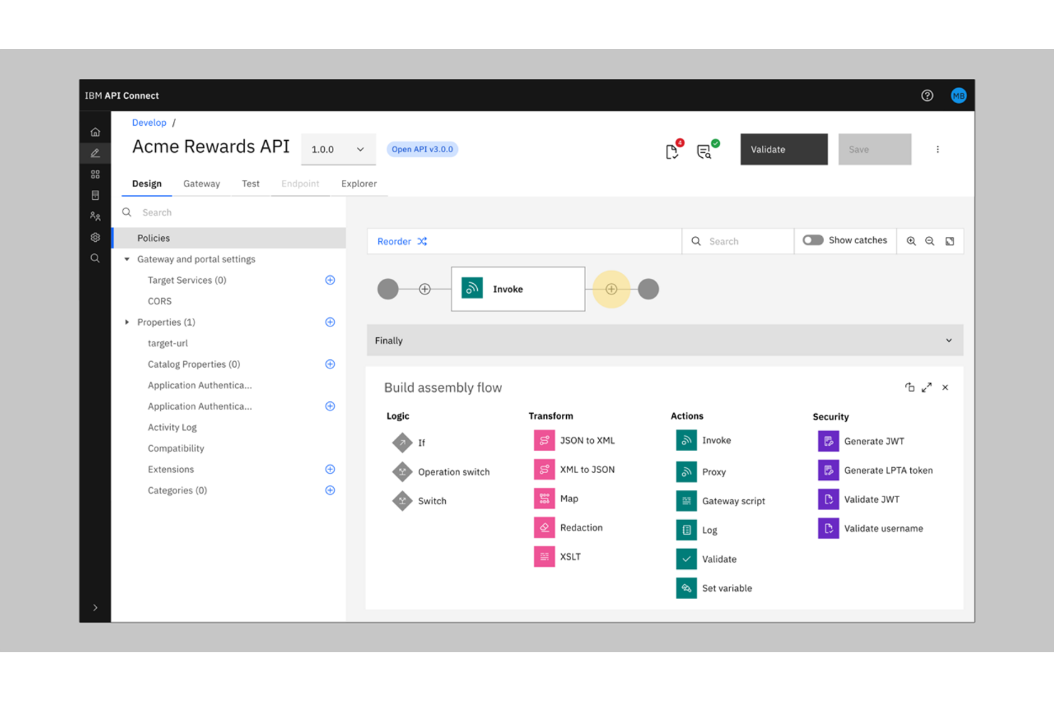 IBM API Connect screenshot - 10 Beste MuleSoft-alternatieven voor 2026