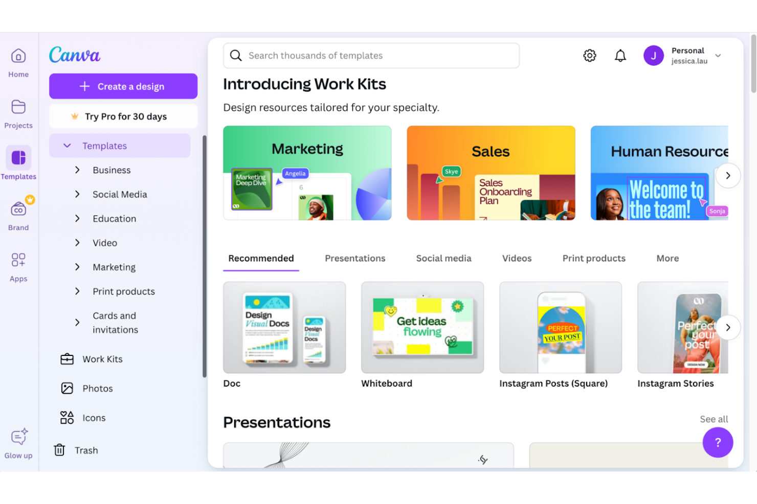 Canva screenshot - 10 Beste Visme-alternatieven voor 2026