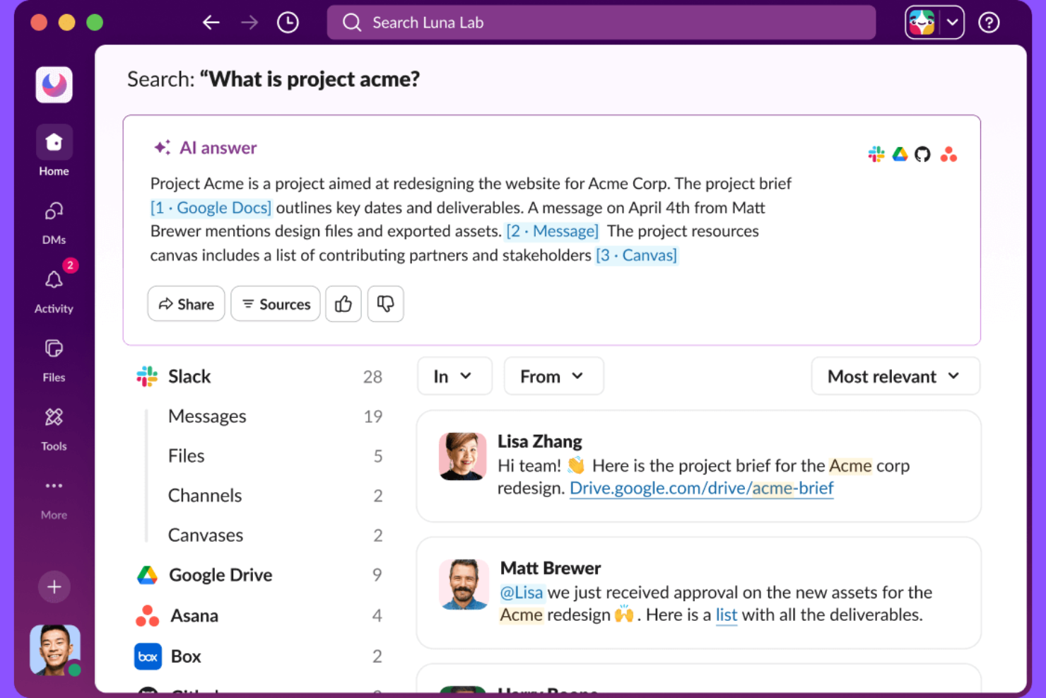 Slack screenshot - 10 beste communicatietools voor kleine bedrijven in 2026