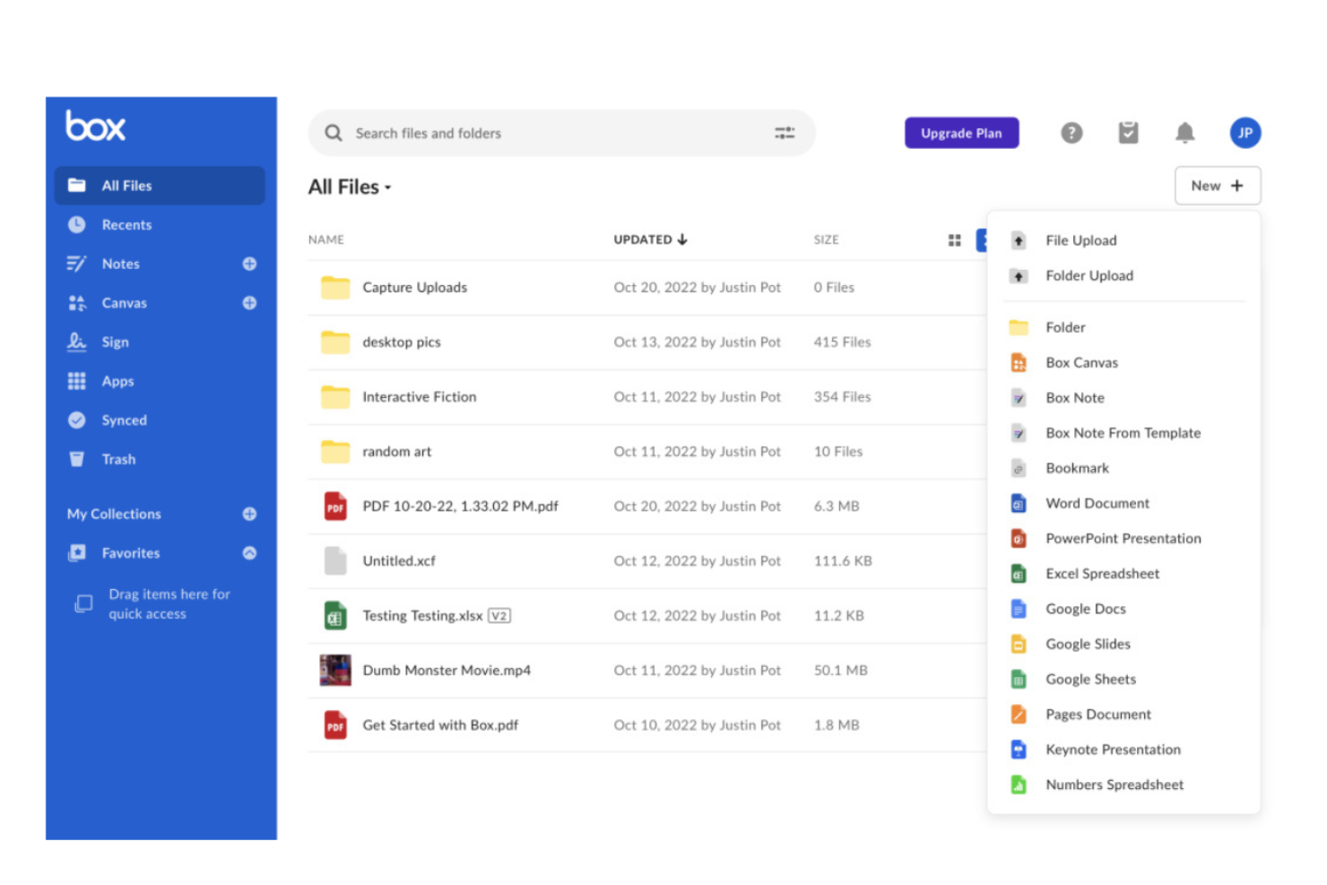 Box screenshot - 10 beste wereldwijde documentbeheersystemen geselecteerd voor 2026