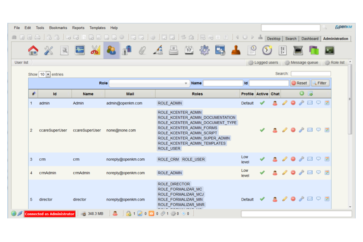 OpenKM screenshot - 10 beste wereldwijde documentbeheersystemen geselecteerd voor 2026