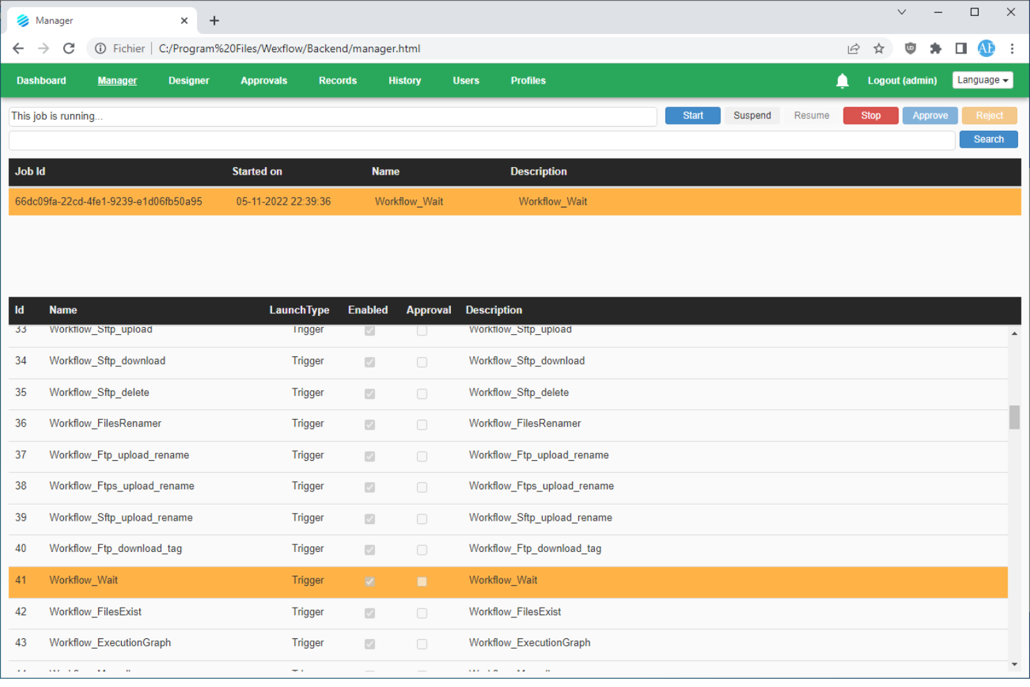 Wexflow screenshot - 10 beste tools voor workflowbouwers met slepen en neerzetten voor 2026