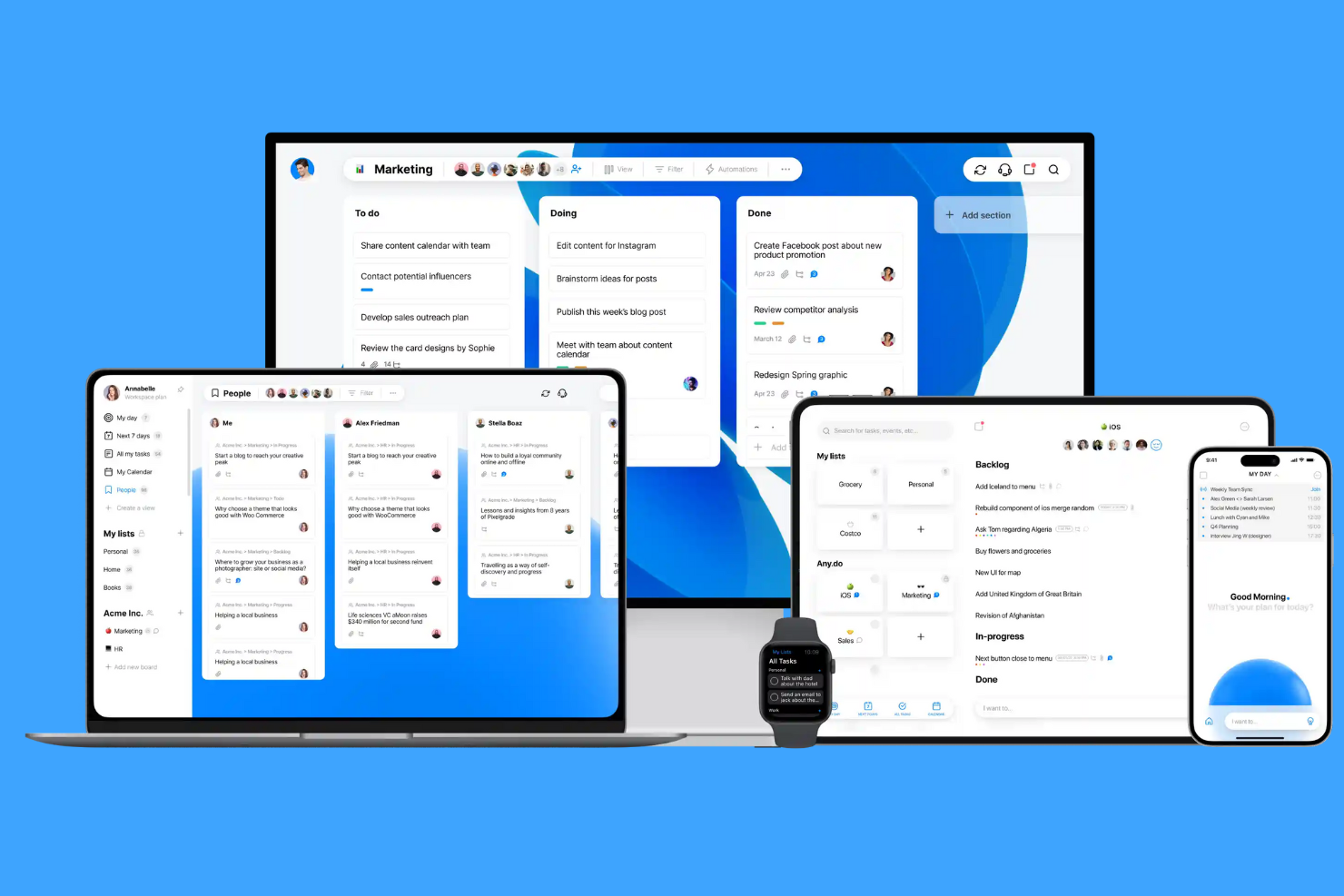 Any.do screenshot - 10 offline taakbeheerprogramma’s voor 2026