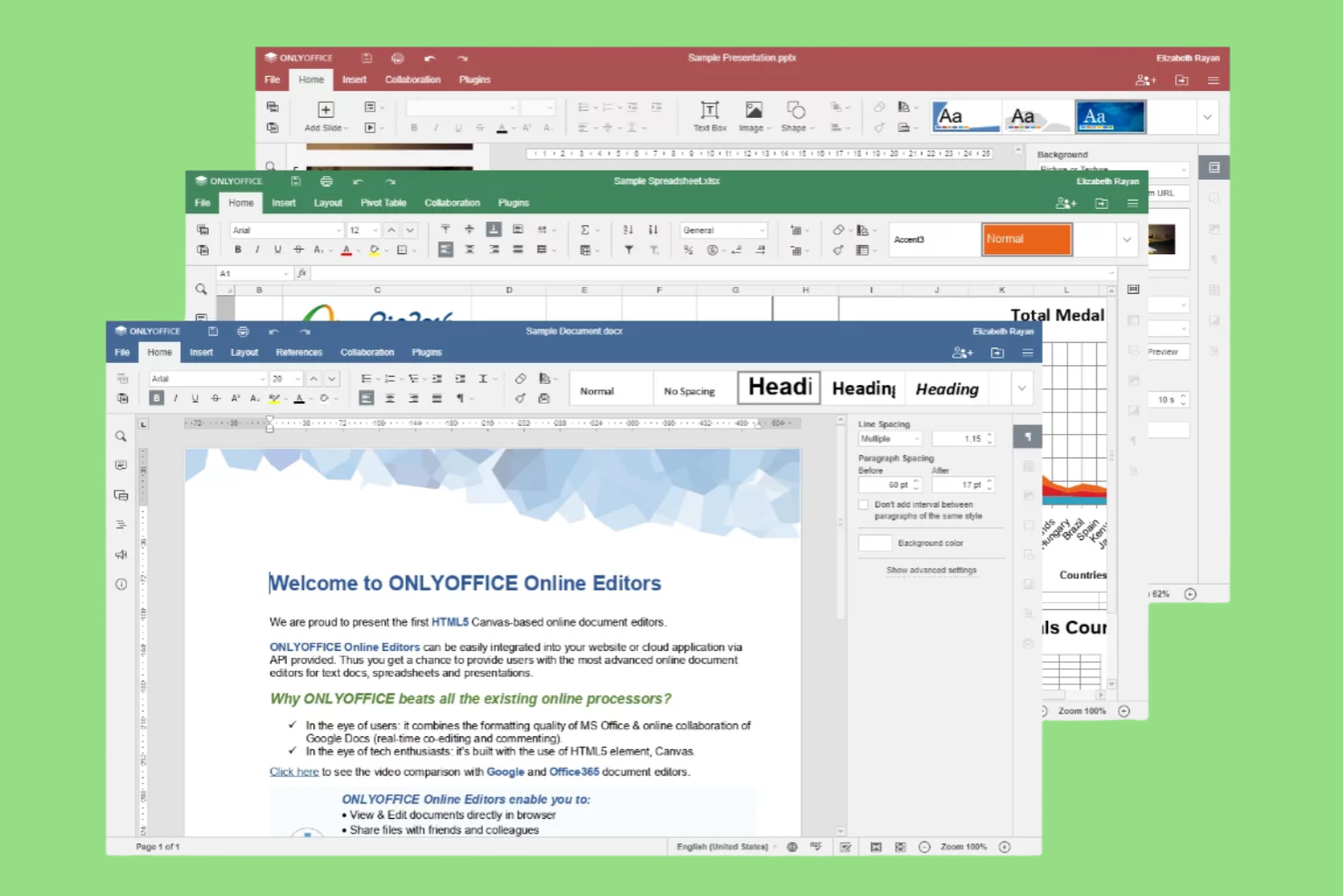 ONLYOFFICE screenshot - 15 keuzes voor open source samenwerkingssoftware voor 2026