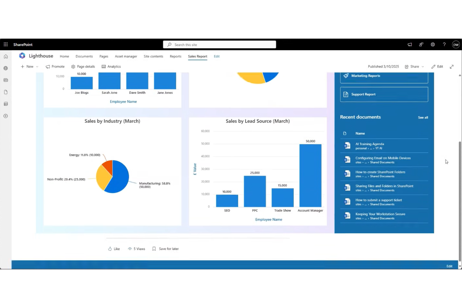 Microsoft SharePoint screenshot - 10 beste kennisbanksoftware in 2026