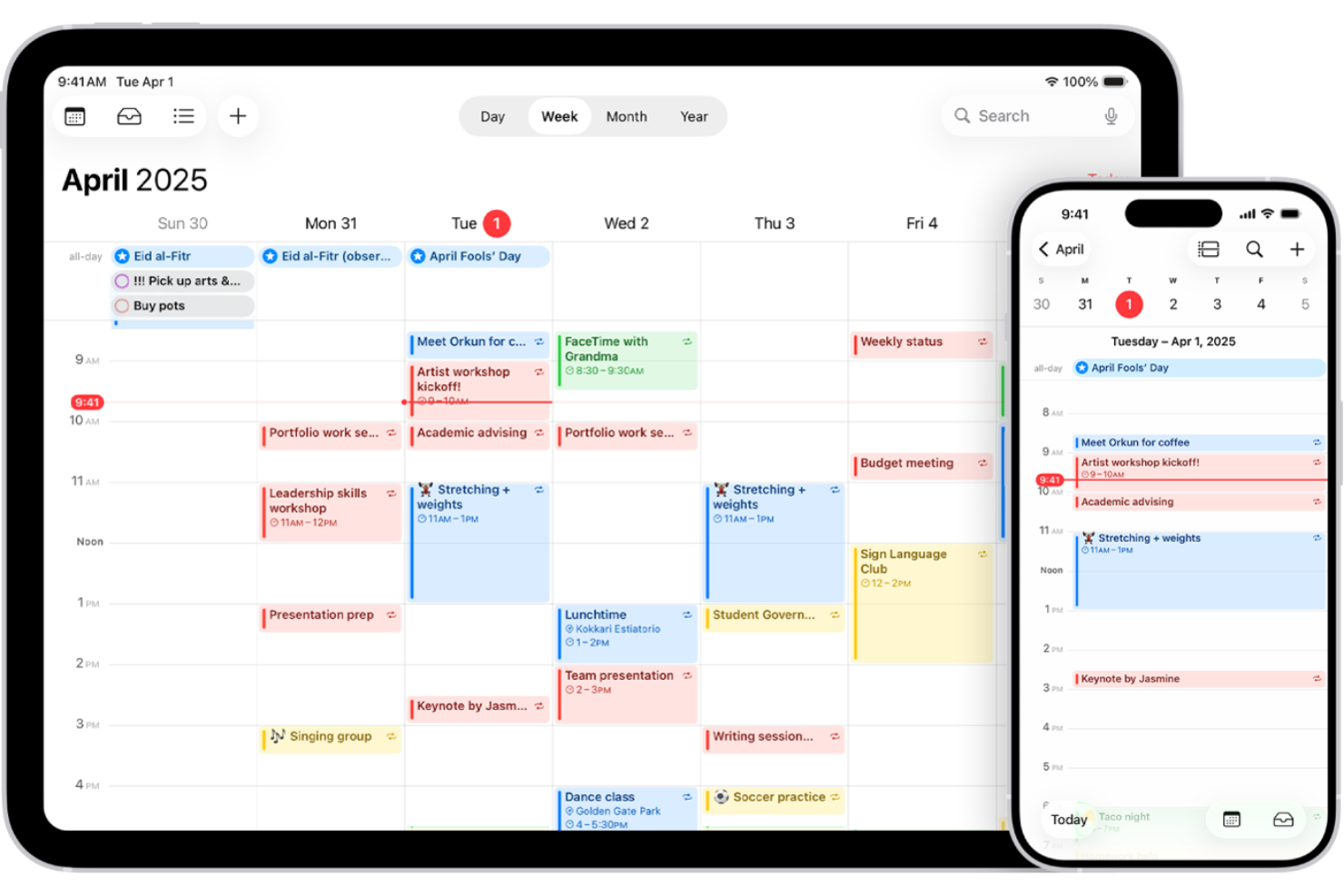 Apple Calendar screenshot - 10 alternatieven voor Google Agenda voor 2026