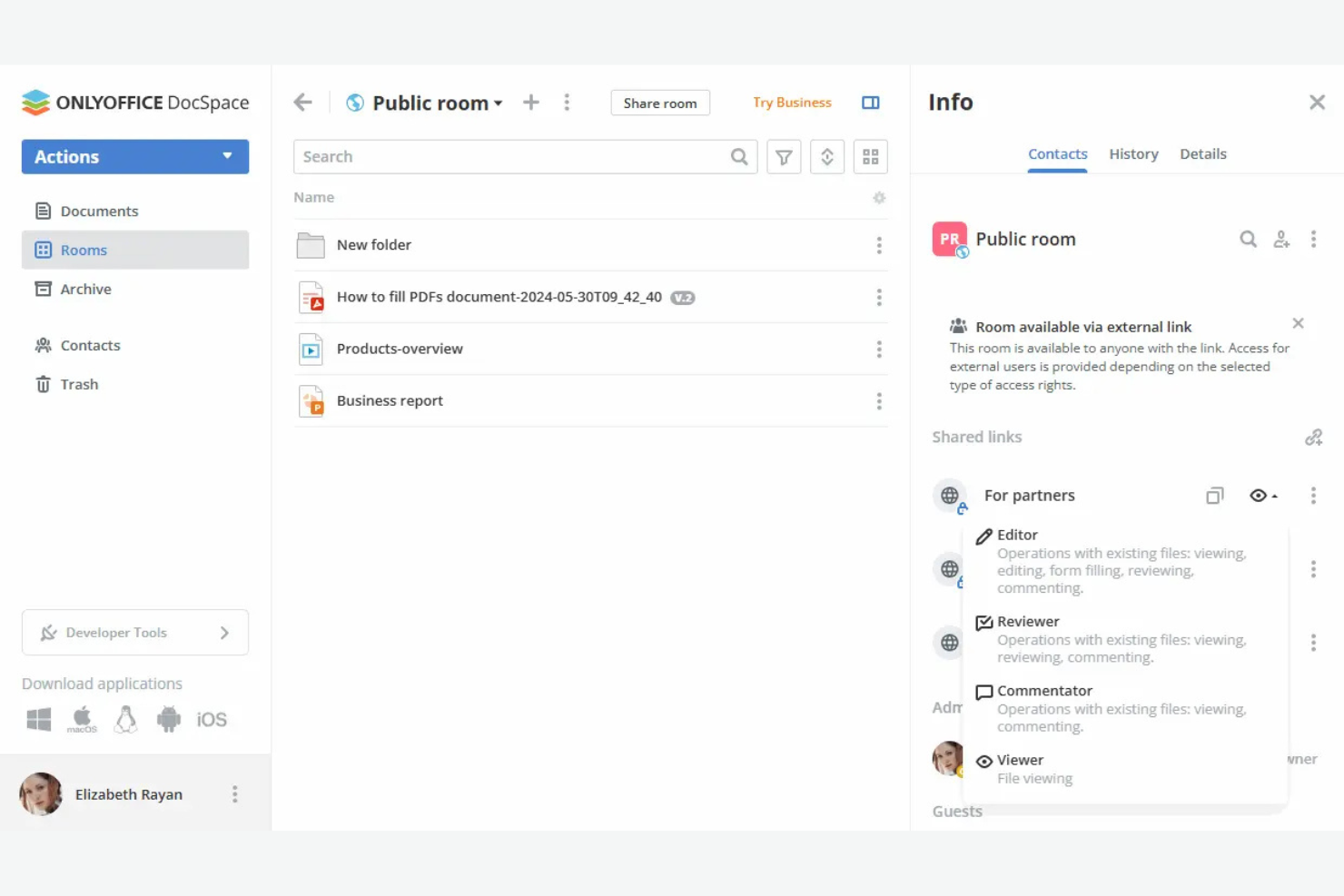 ONLYOFFICE screenshot - 10 beste softwareoplossingen voor digitale werkplekken voor 2026