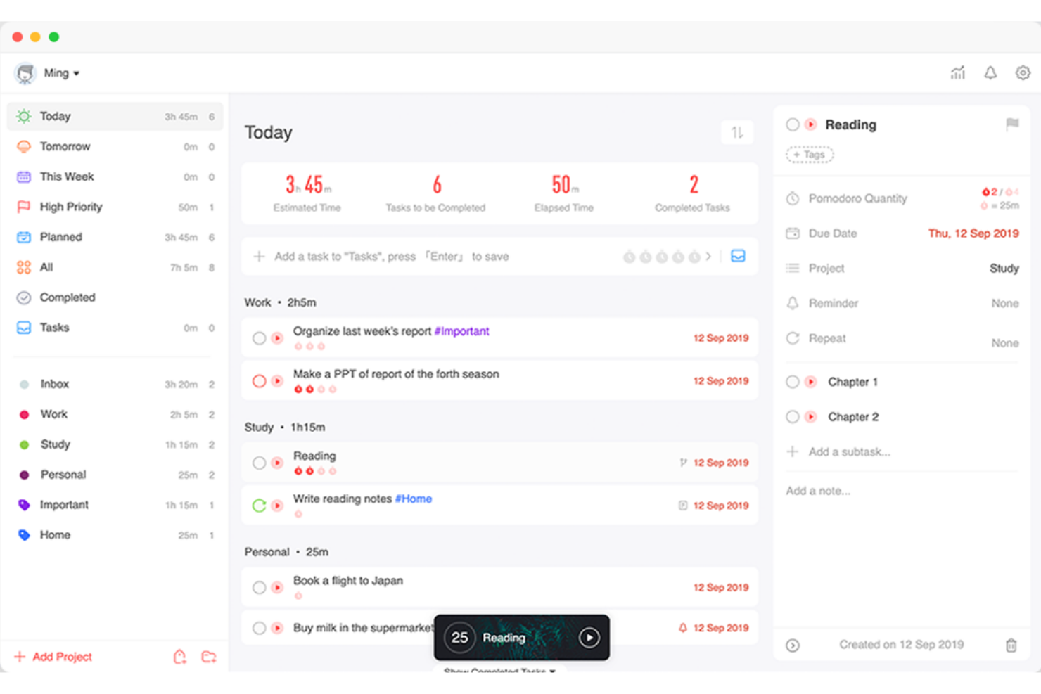 Focus To-Do screenshot - 19 beste focus-apps voor 2026