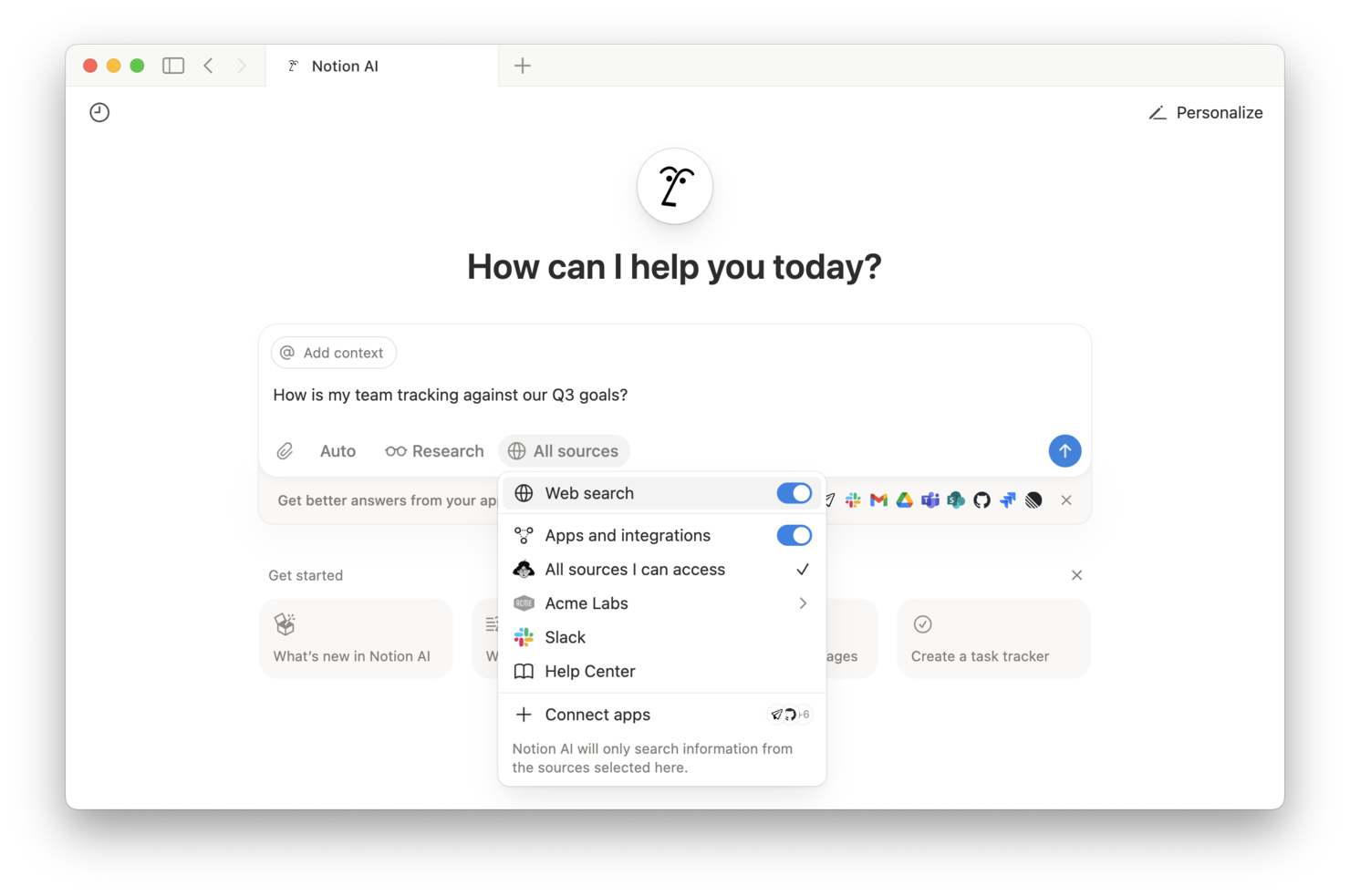 Notion screenshot - 10 beste softwareoplossingen voor digitale werkplekken voor 2026