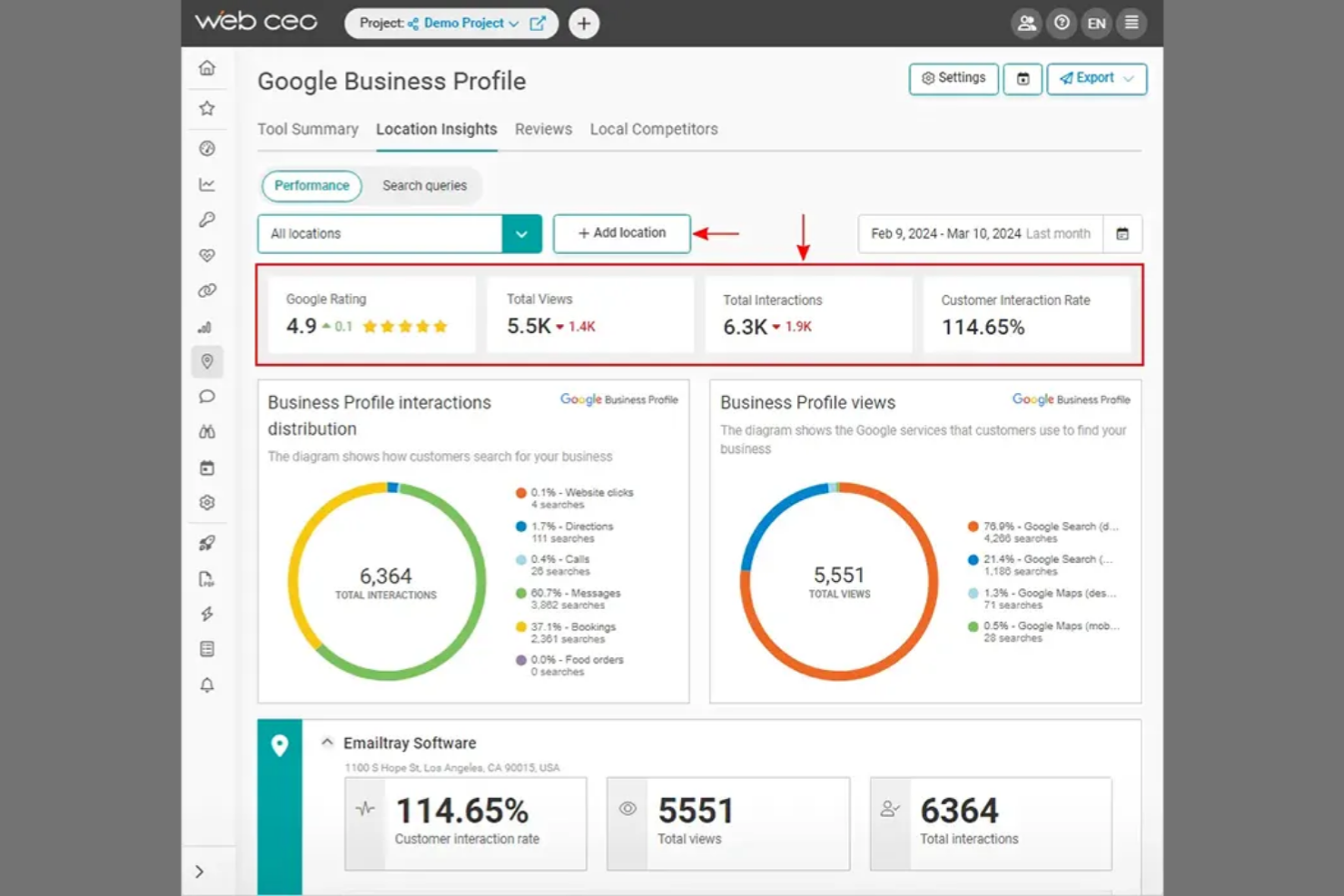 WebCEO screenshot - 10 beste softwareoplossingen voor enterprise-SEO-bureaus voor 2026