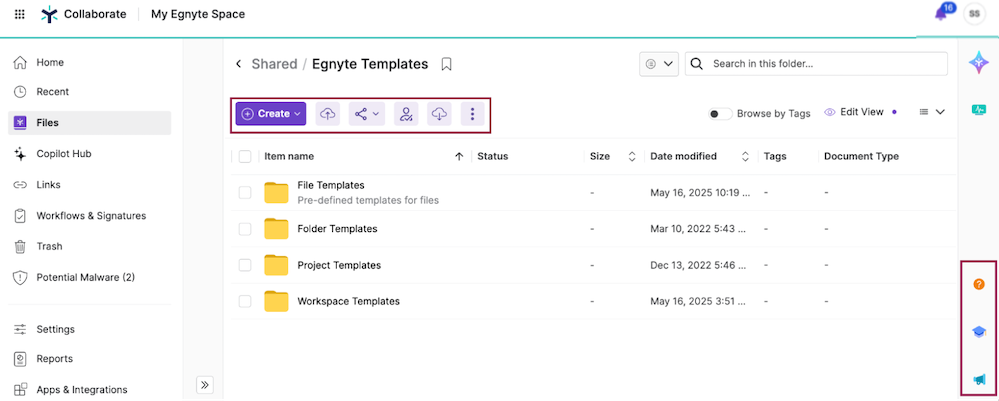 Egnyte screenshot - 10 Box-alternatieven geselecteerd voor 2026