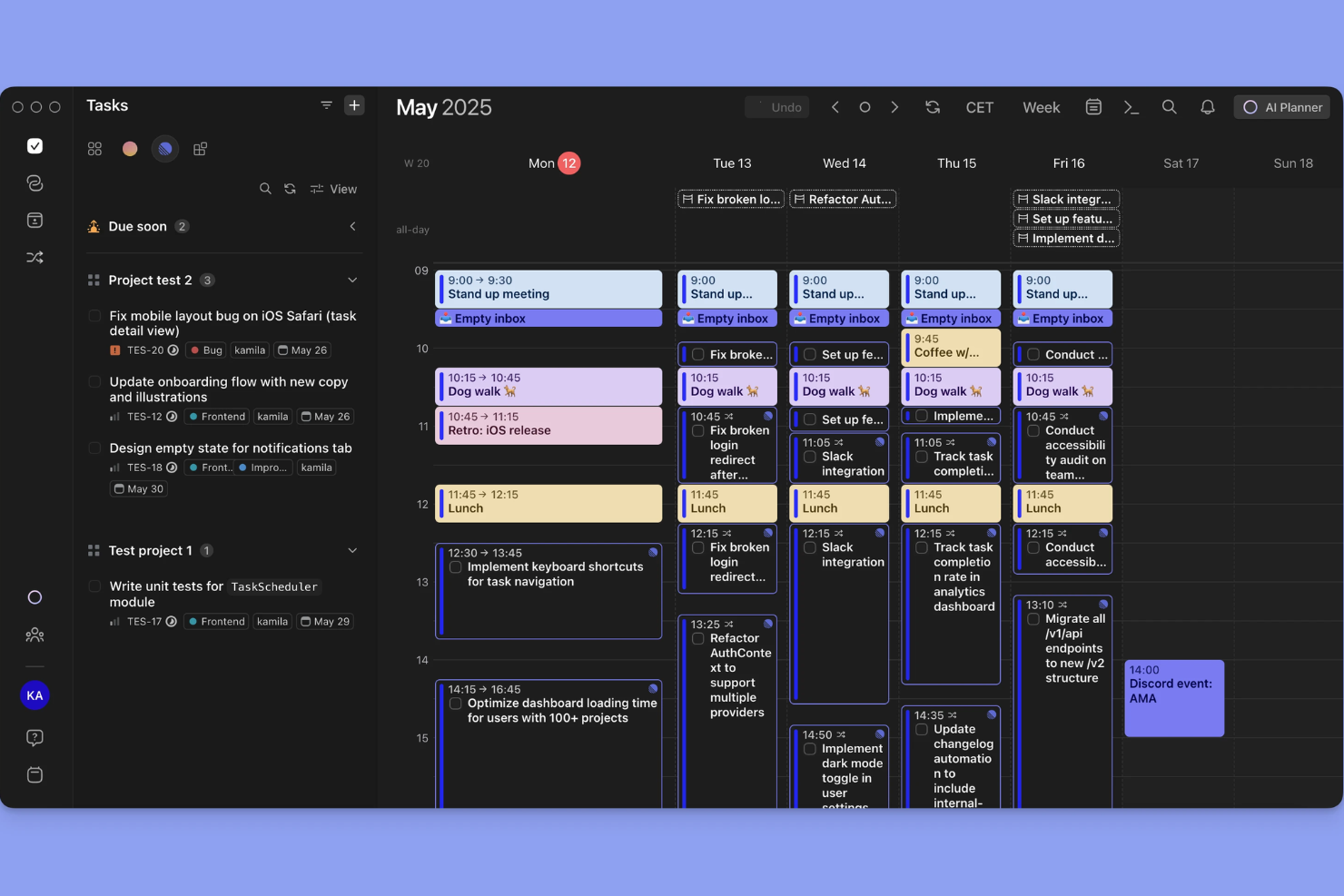 Linear screenshot - 10 softwaretools voor probleem- en projectbeheer voor 2026