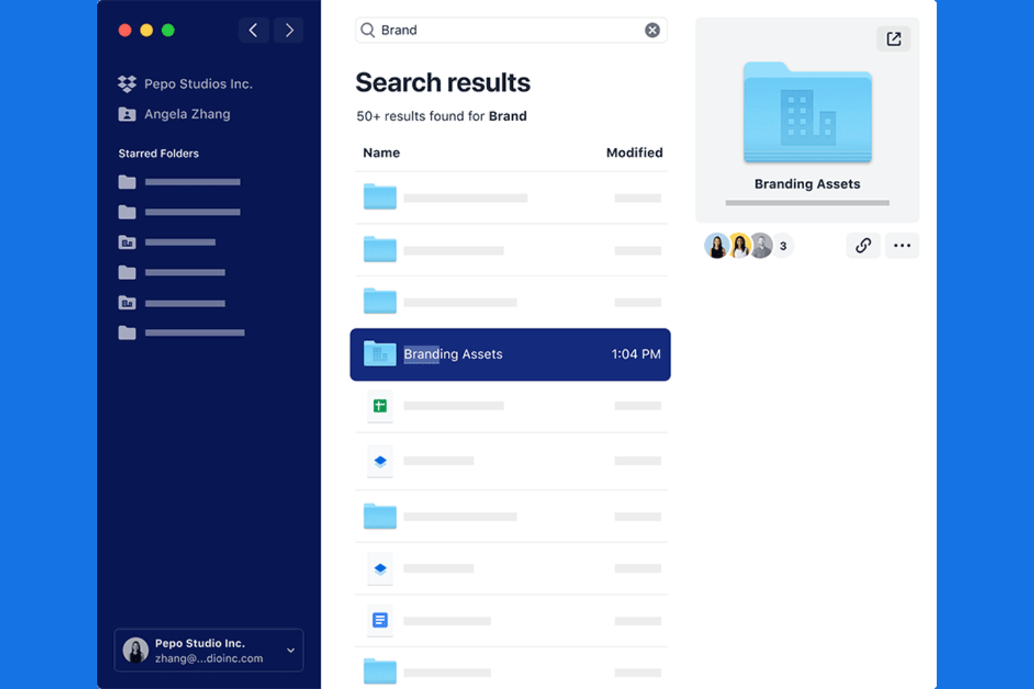 Dropbox screenshot - 10 Mega-alternatieven voor 2026